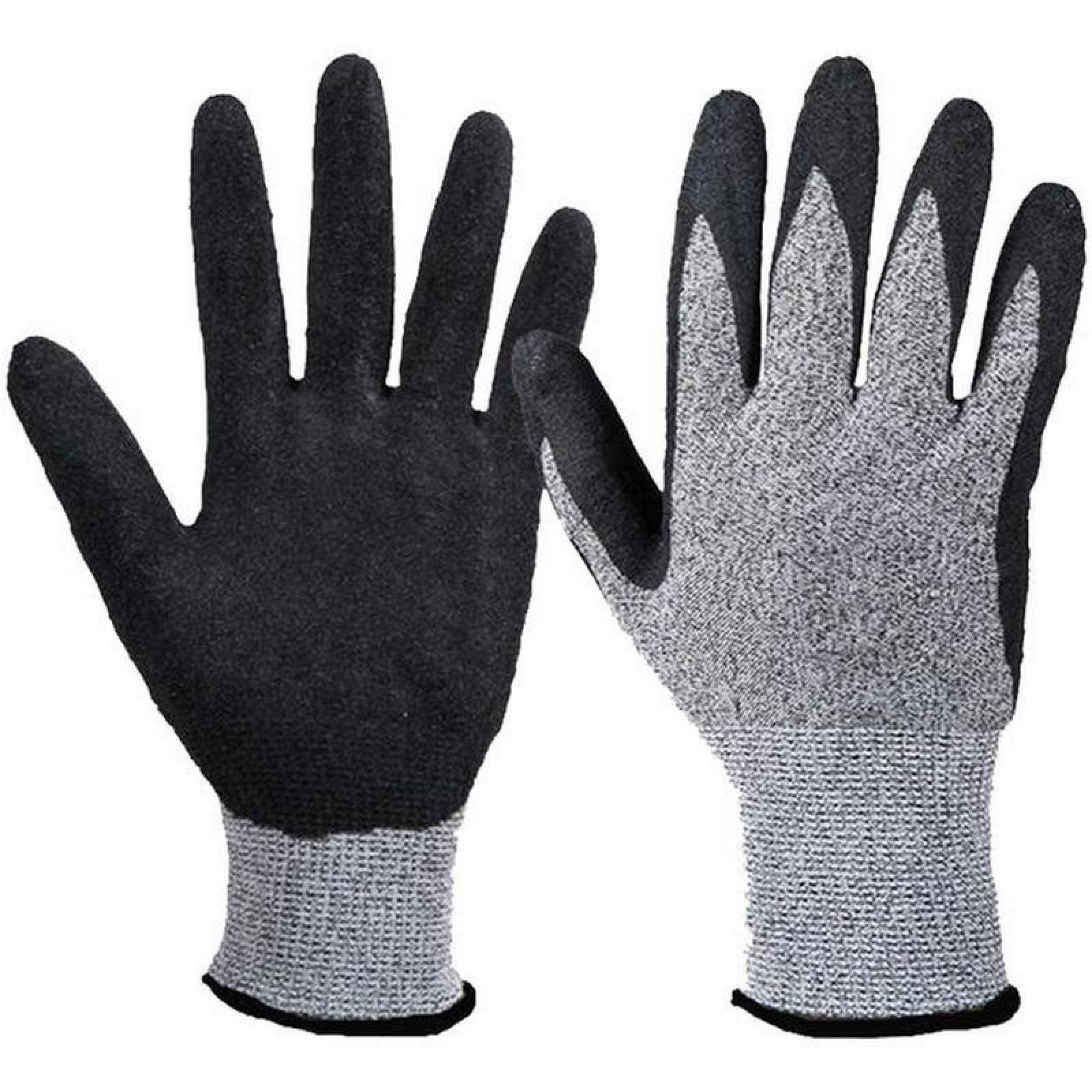 Guantes Industriales Azul MXGBE-001-2 1 Par M Azul 85 a 95mm x 240mm NitriloHPPE CE EN388 Nivel 5, GlovesBlue