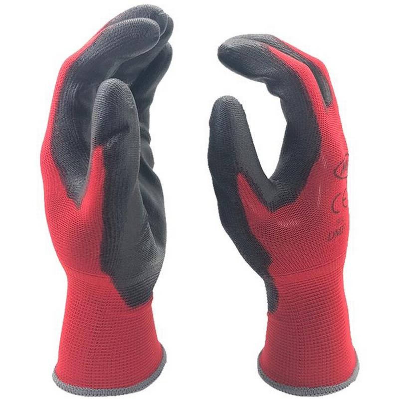 Guantes Rojos para Cortar Metal MXGOR-006 1 Par M Rojo 76 a 85mm x 240mm NylonSpandexPU CE EN388 Nivel 5, GlovesRed