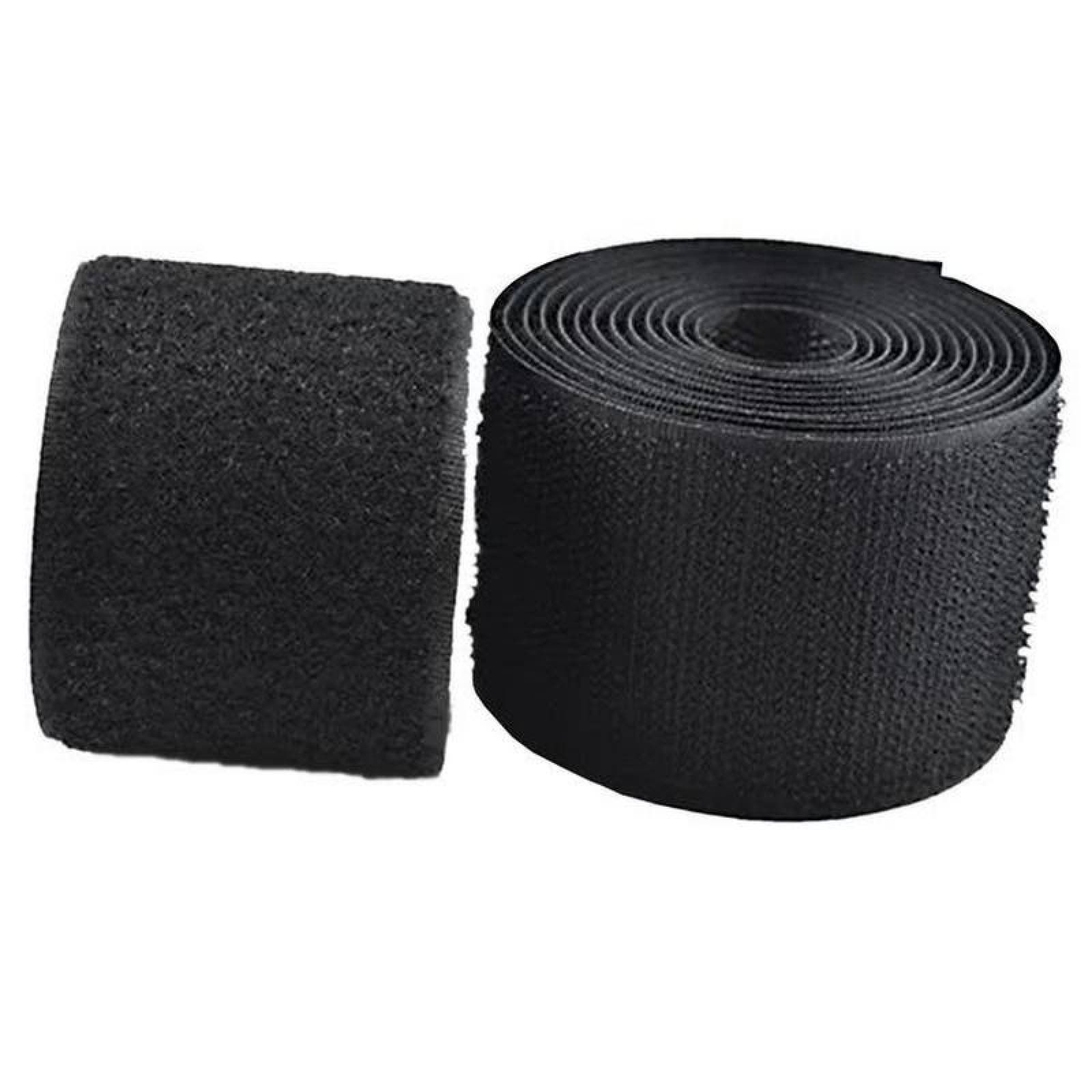 Rollo de Gancho y Bucle MXHLR-001-2 1 pza 50mm 5m Negro Rollo Velcro Hook Loop, HookLoop050B