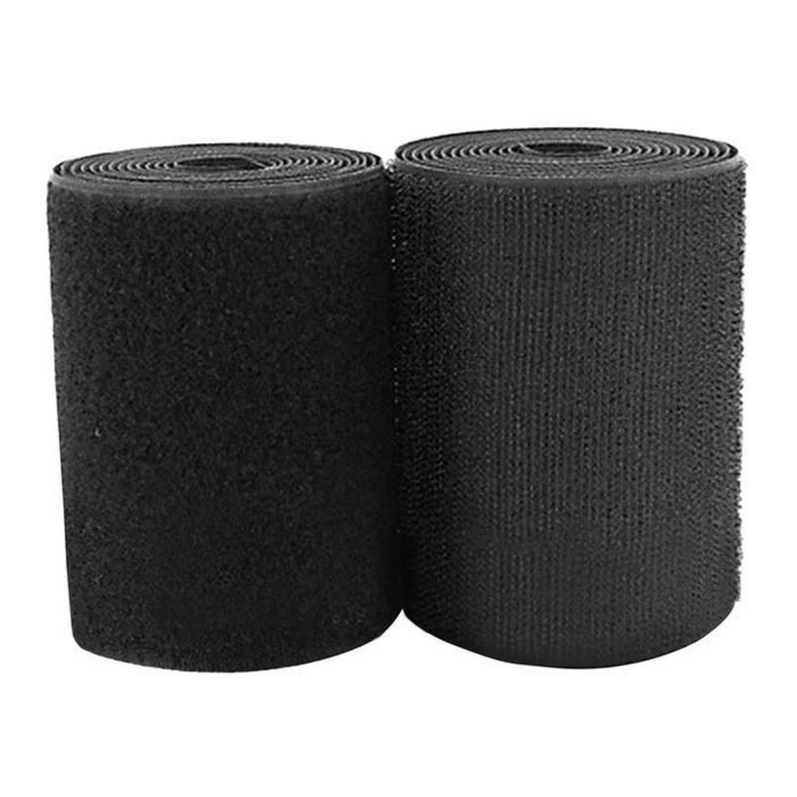 Cinta Gancho y Bucle Uso Rudo MXHLV-001-2 1 pza 100mm 5m Negro Rollo Velcro Hook Loop, HookLoop100B