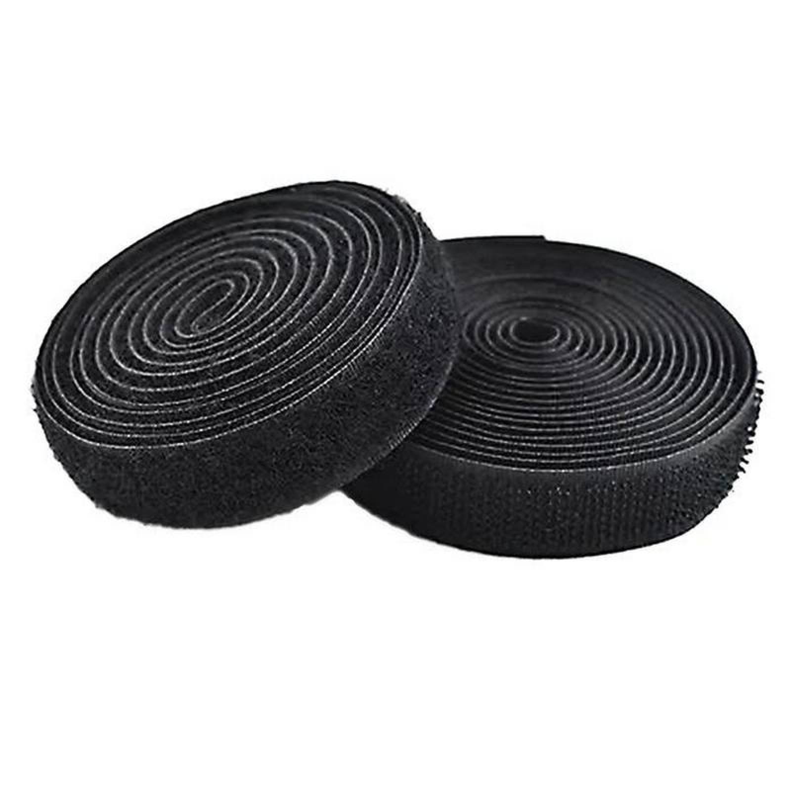 Cierre Mágico para Prendas MXHLB-001-6 1 pza 16mm 5m Negro Rollo Velcro Hook Loop, HookLoop016B
