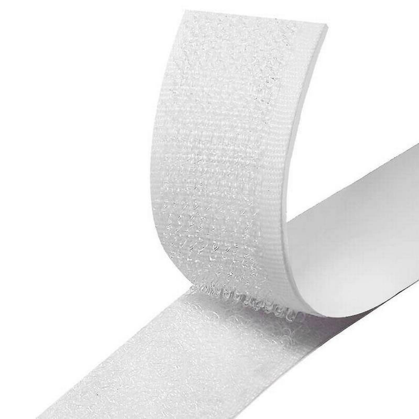 Gancho y Bucle para Coser MXHWD-002-5 2 pzas 25mm 5m Blanco Rollo Velcro Hook Loop, HookLoop025W