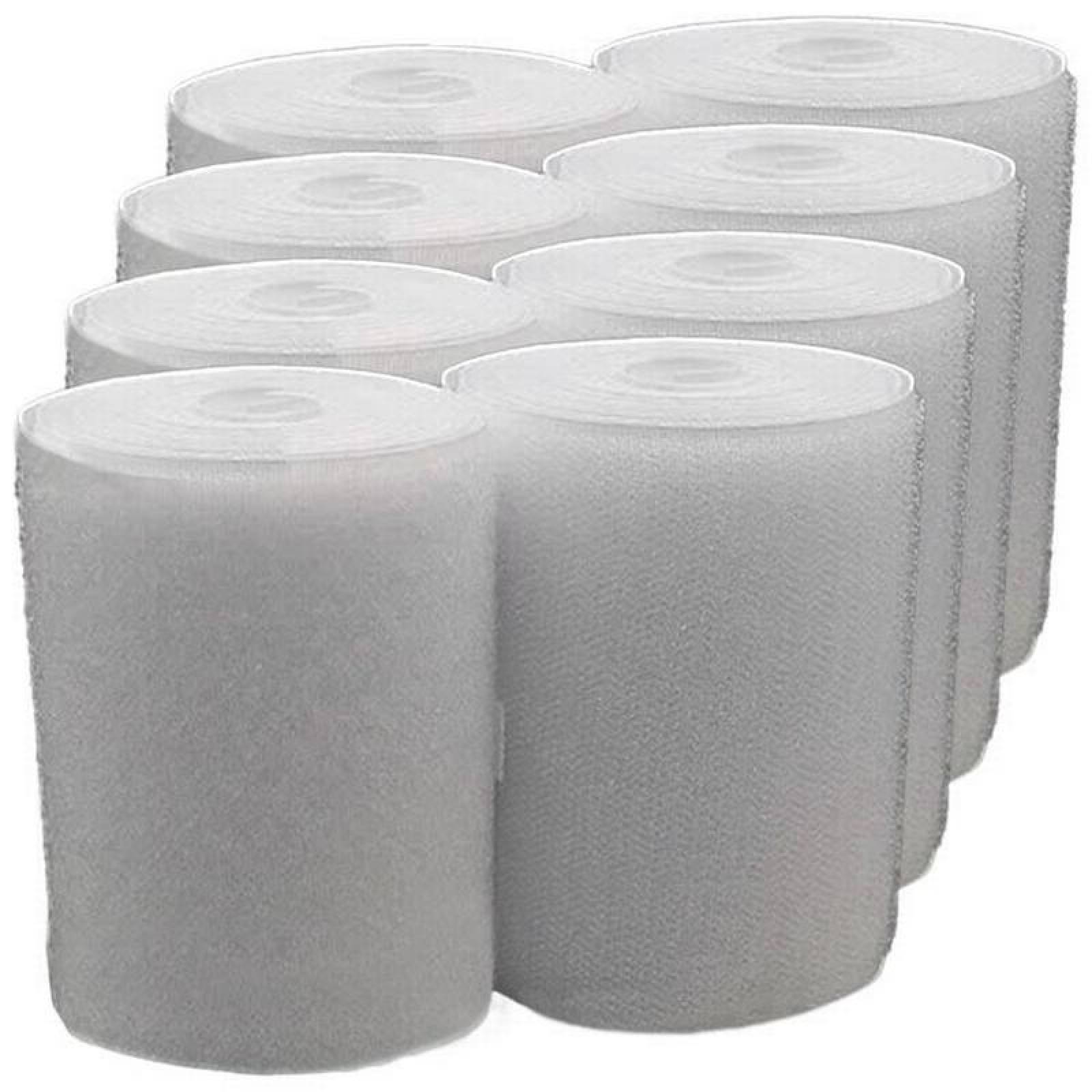 Tira Gancho y Felpa Robusta MXHWJ-004-1 4 pzas 100mm 5m Blanco Rollo Velcro Hook Loop, HookLoop100W