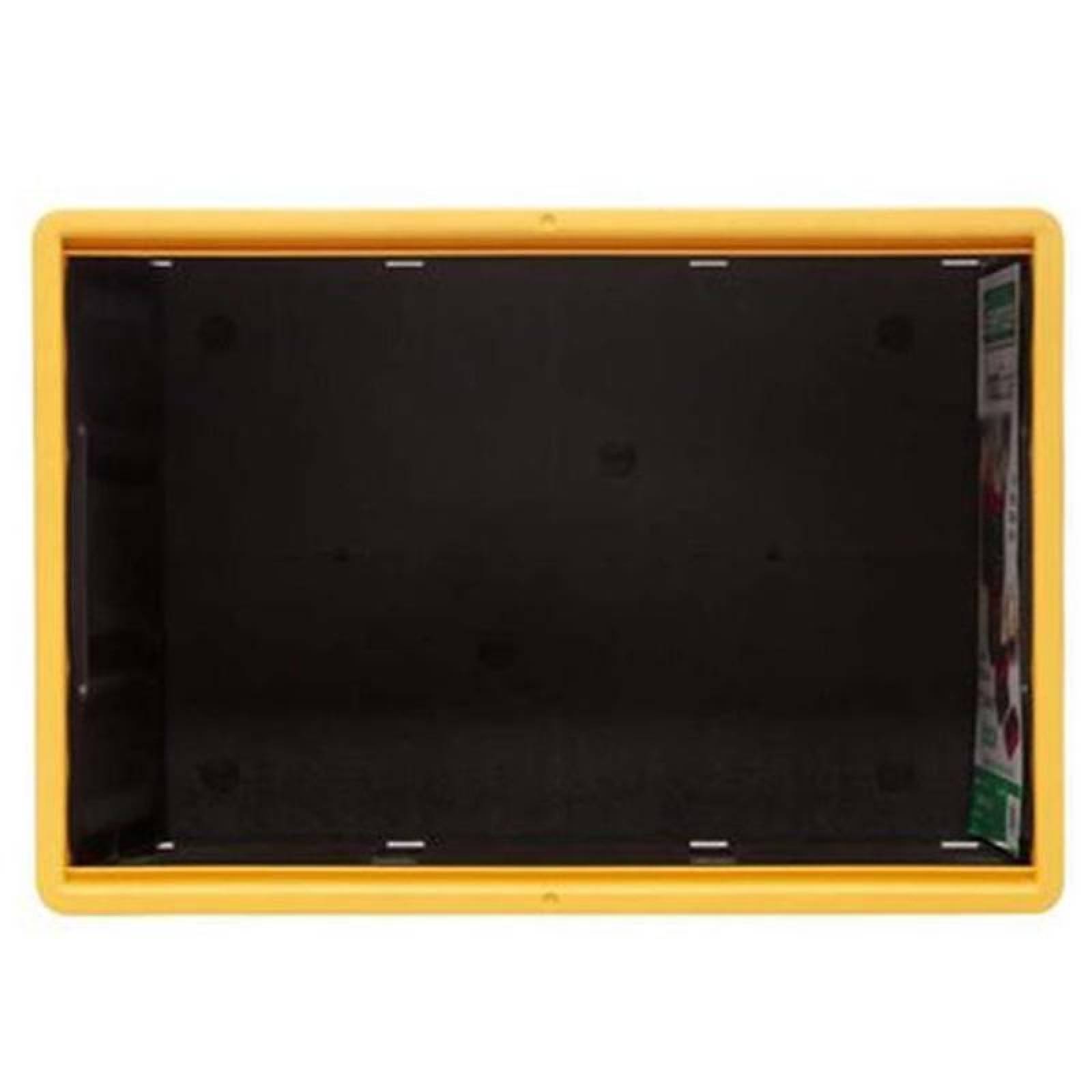 Organizadora para Objetos Grandes MXICX-004-5 4 Pzas 45kg 53x36x29cm Apilable y Colapsable Polietileno Color NegroAmarillo, InstaCratex