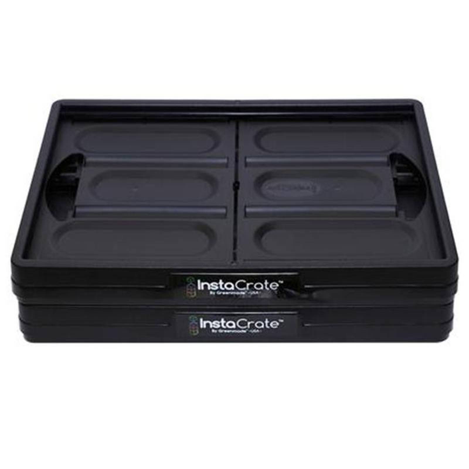 Caja Organizadora de Almacenamiento MXLCX-003-4 3 Pzas 45kg 53x36x29cm Apilable y Colapsable Polietileno Color Negro, InstaTrunk