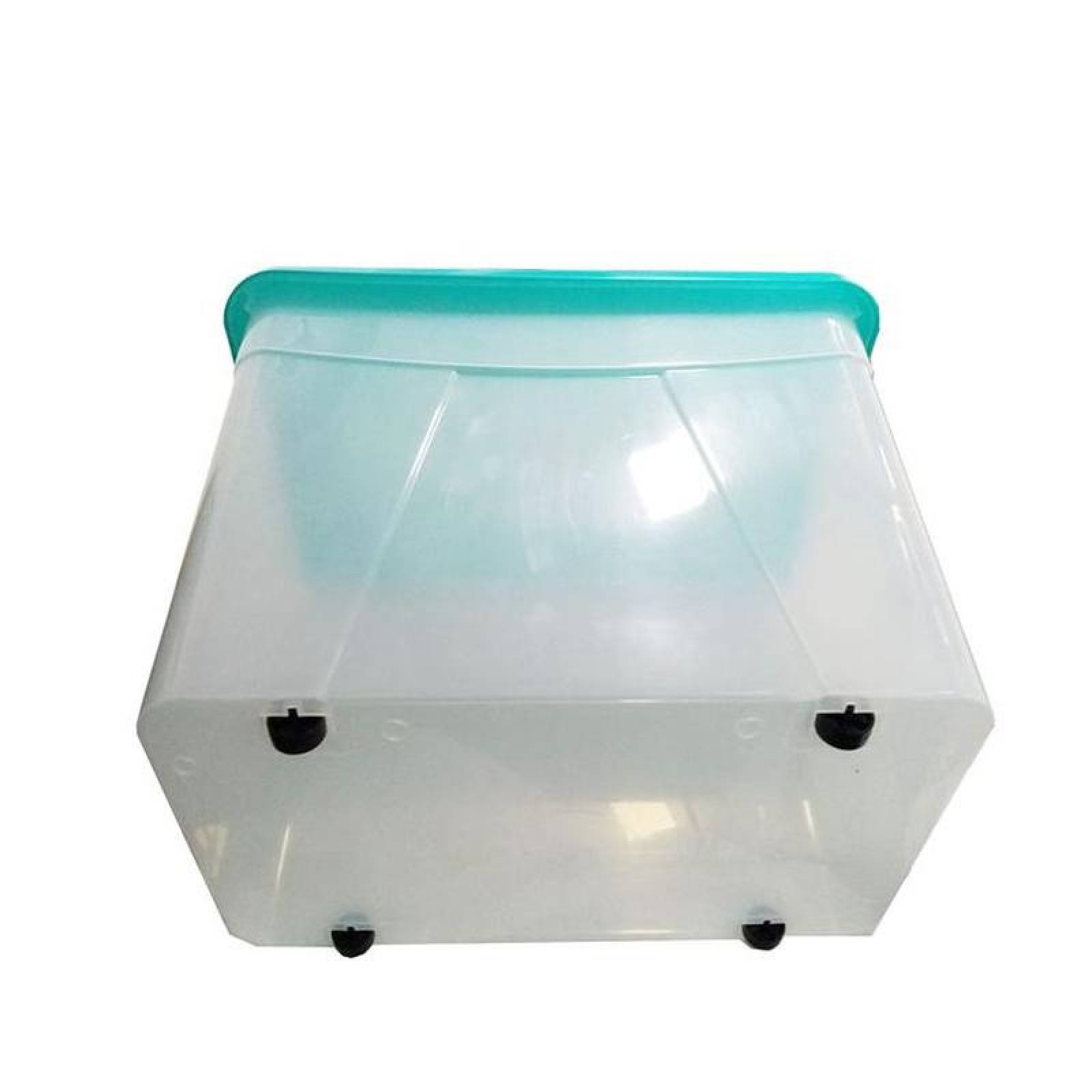 Caja rápida de trasportar MXXPT-002-3 2 Pzas 78 Lt 54x38x46cm Apilable y Anidable Polipropileno Color Turquesa, BoxTic