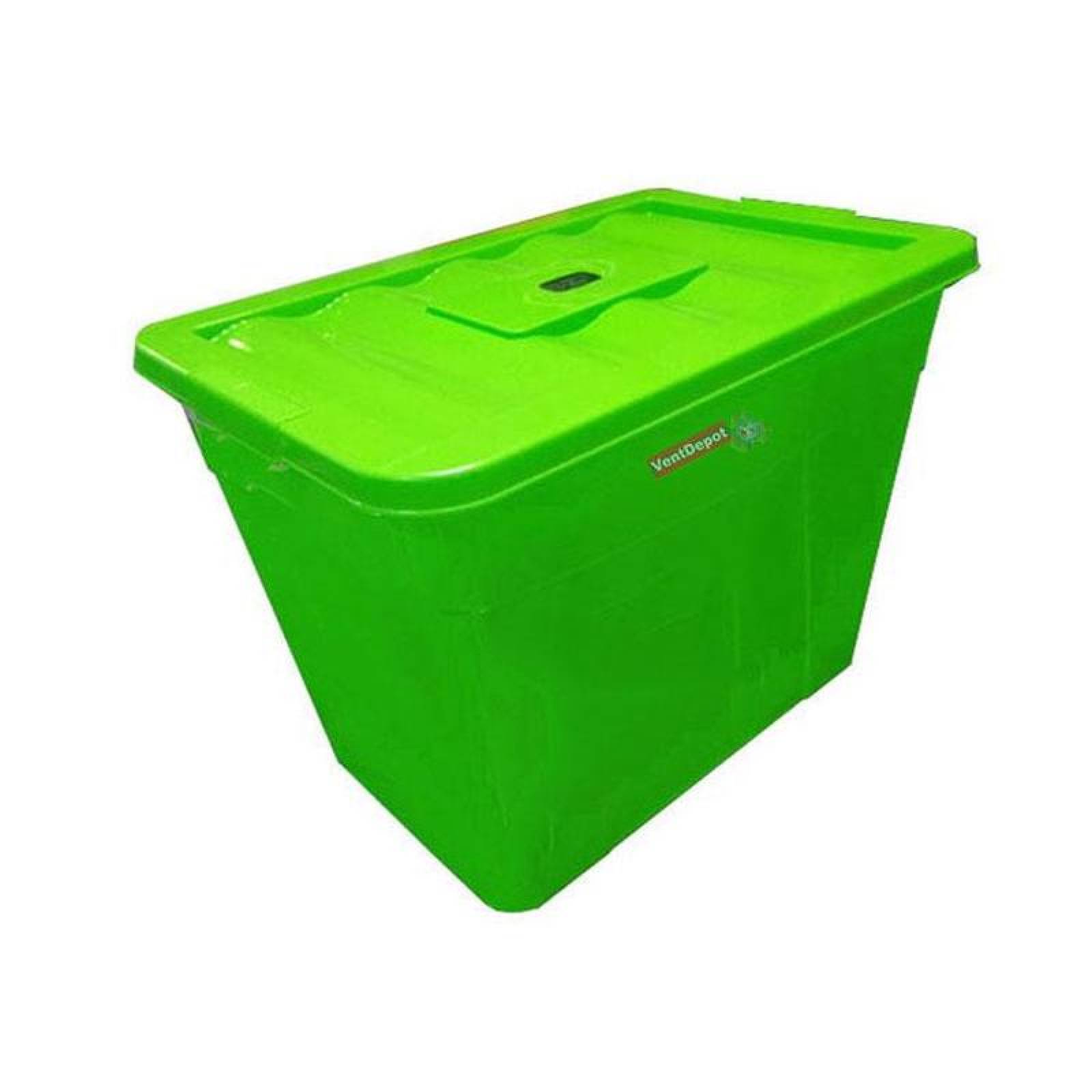 Caja Rapida MXXPT-004-3 4 Pzas 78 Lt 54x38x46cm Apilable y Anidable Polipropileno Color Turquesa, BoxTic