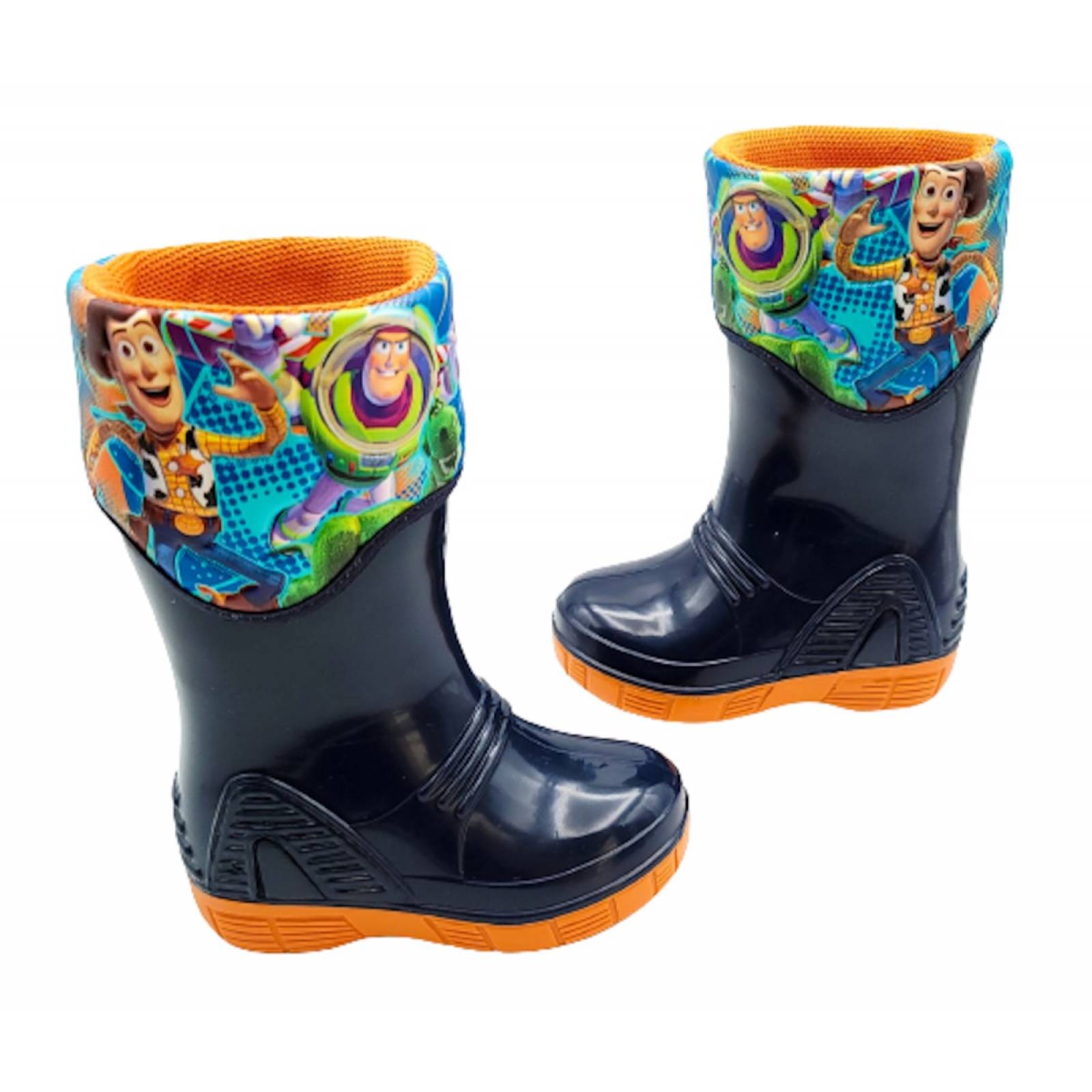 Bota lluvia niÑo toy story buzz woody bubble gummers attack marino