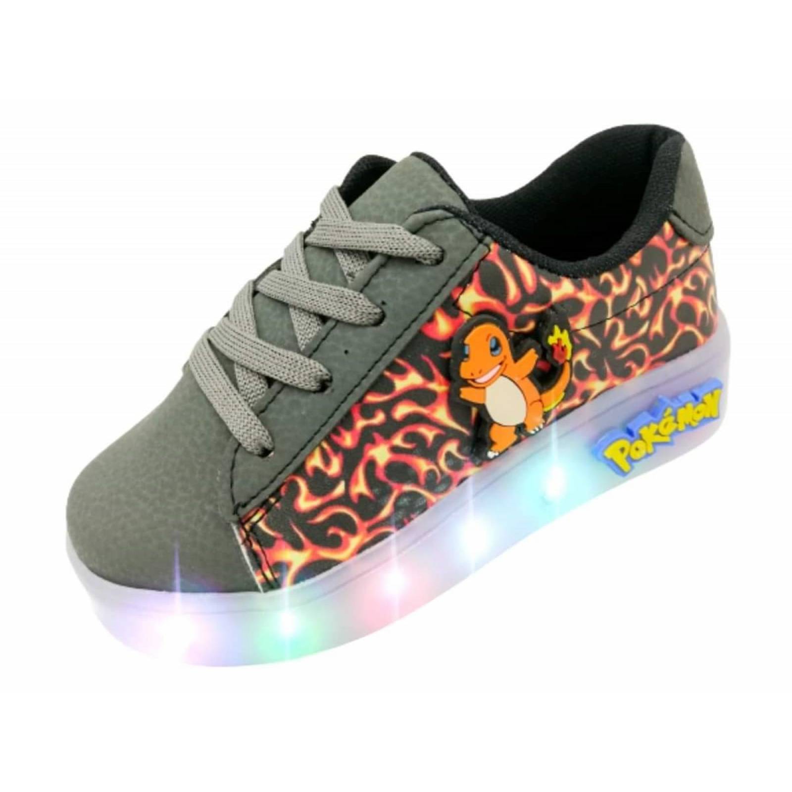 Tenis pokemon pikachu luces leds ni o charmander charizard 310