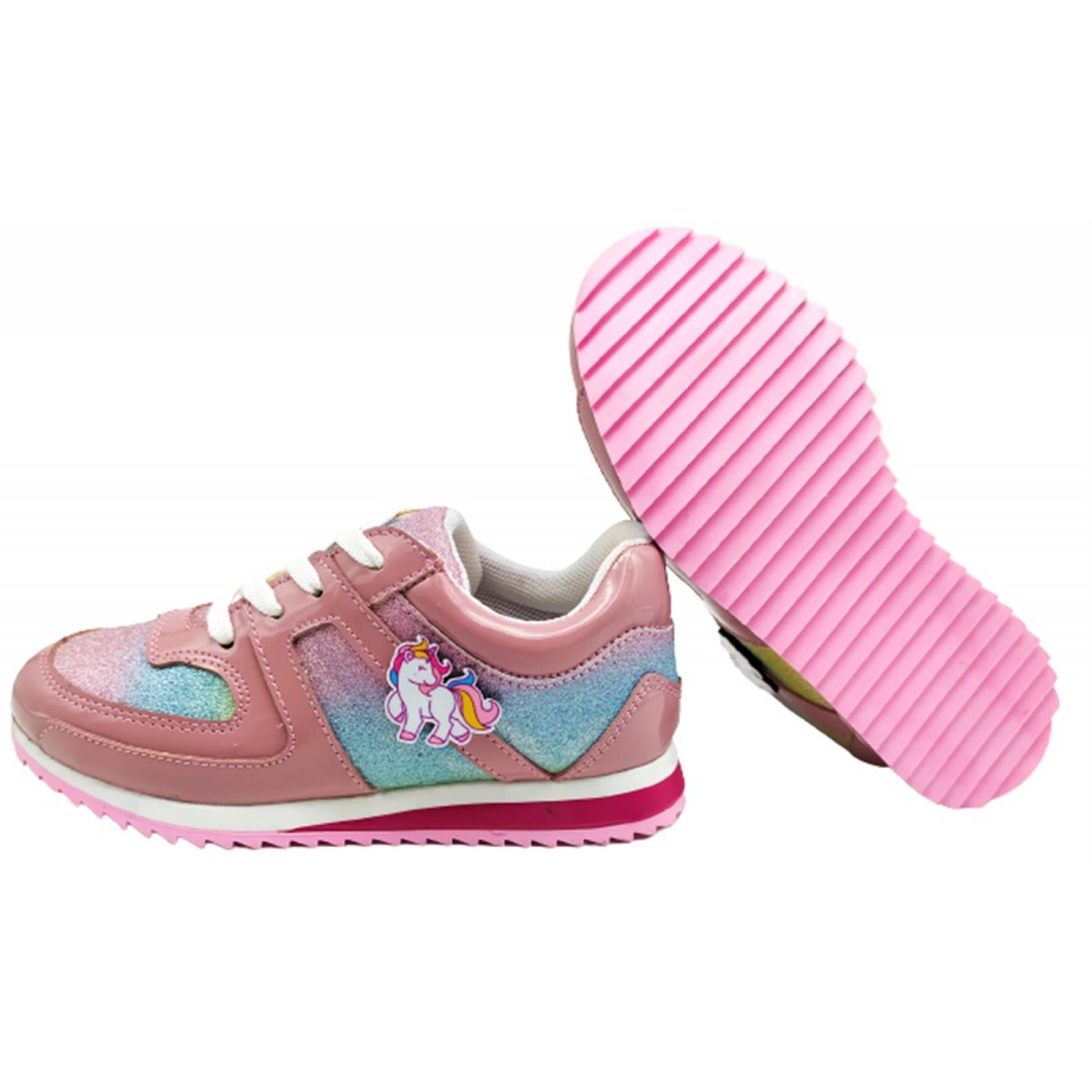 Tenis Niña Unicornio Mini Burbujas Piel 29023-R 15 Al 21 (15.0 - 21.0)