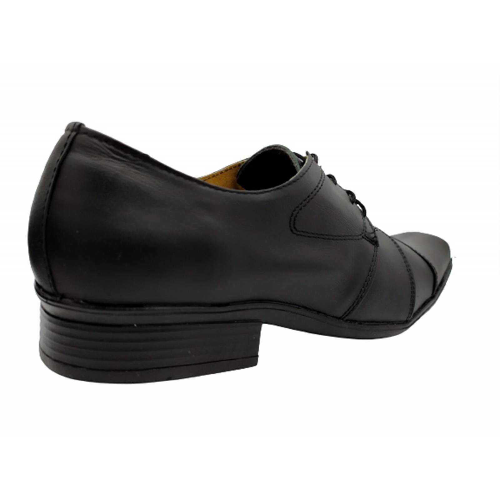 Zapato Caballero Joven Vestir 100% Piel Moda 912 Negro