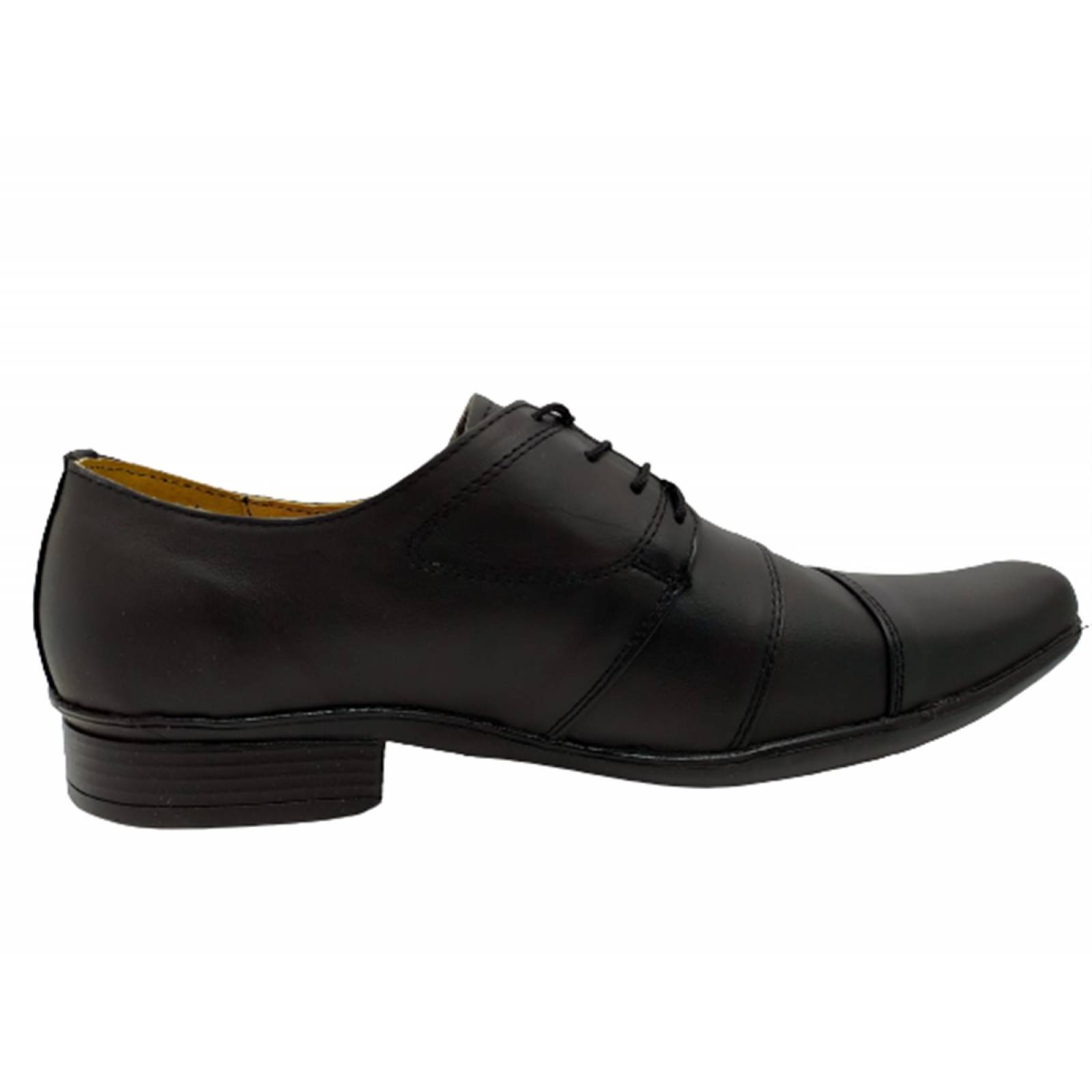 Zapato Caballero Joven Vestir 100% Piel Moda 912 Negro