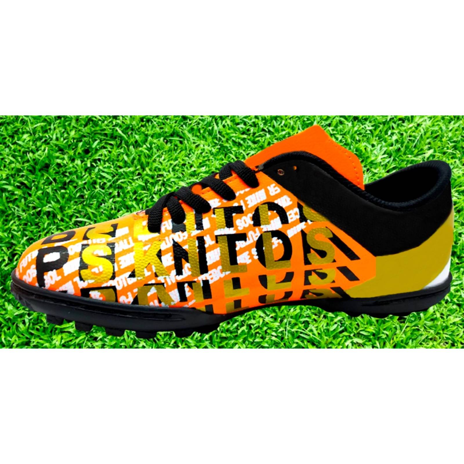 Tenis Niño Futbol Rapido Cosidos Multitacos Soccer 3000-NBON