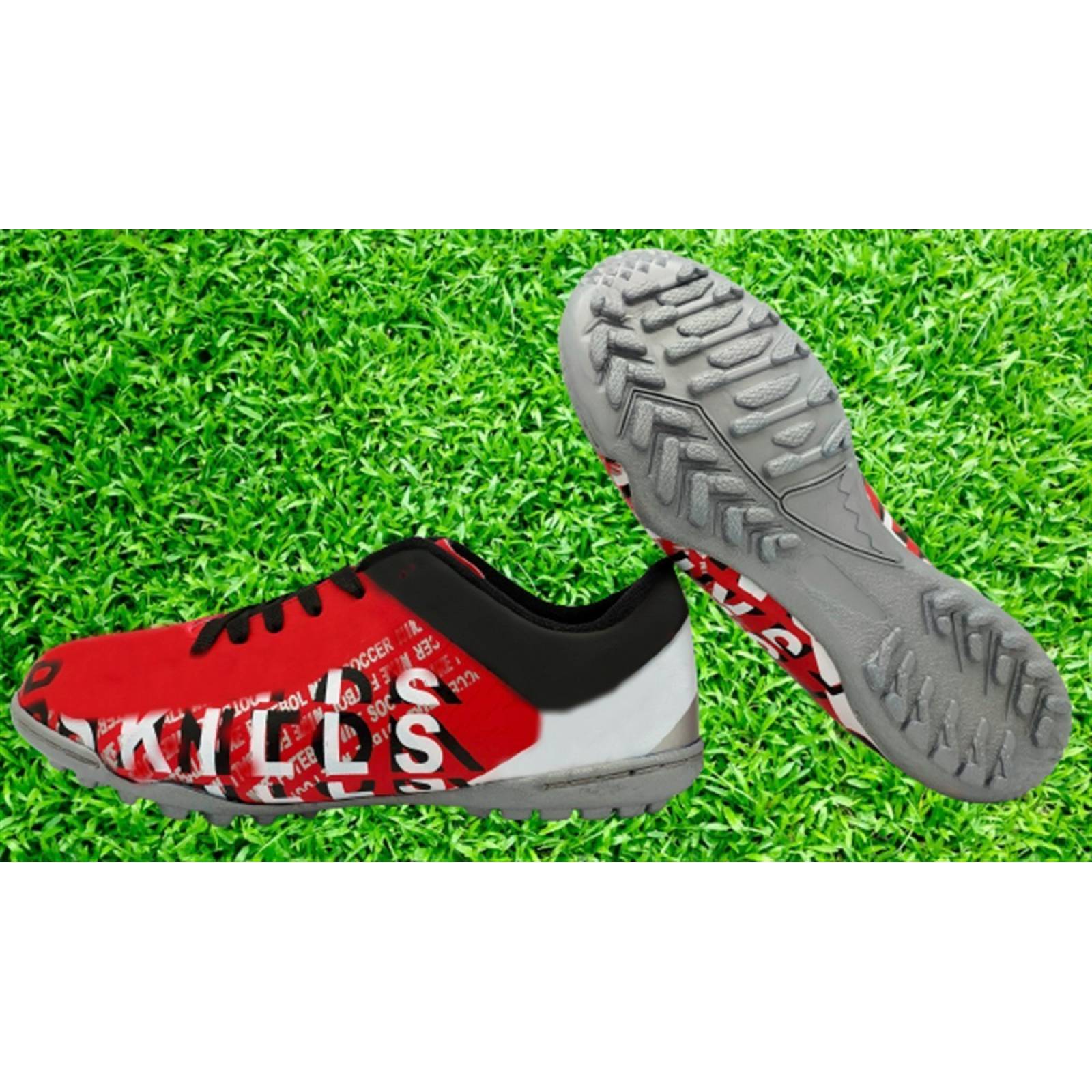 Tenis Niño Futbol Rapido Cosidos Multitacos Soccer 3000-RBN