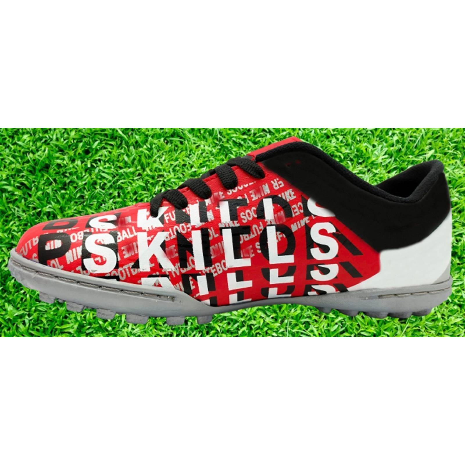 Tenis Niño Futbol Rapido Cosidos Multitacos Soccer 3000-RBN