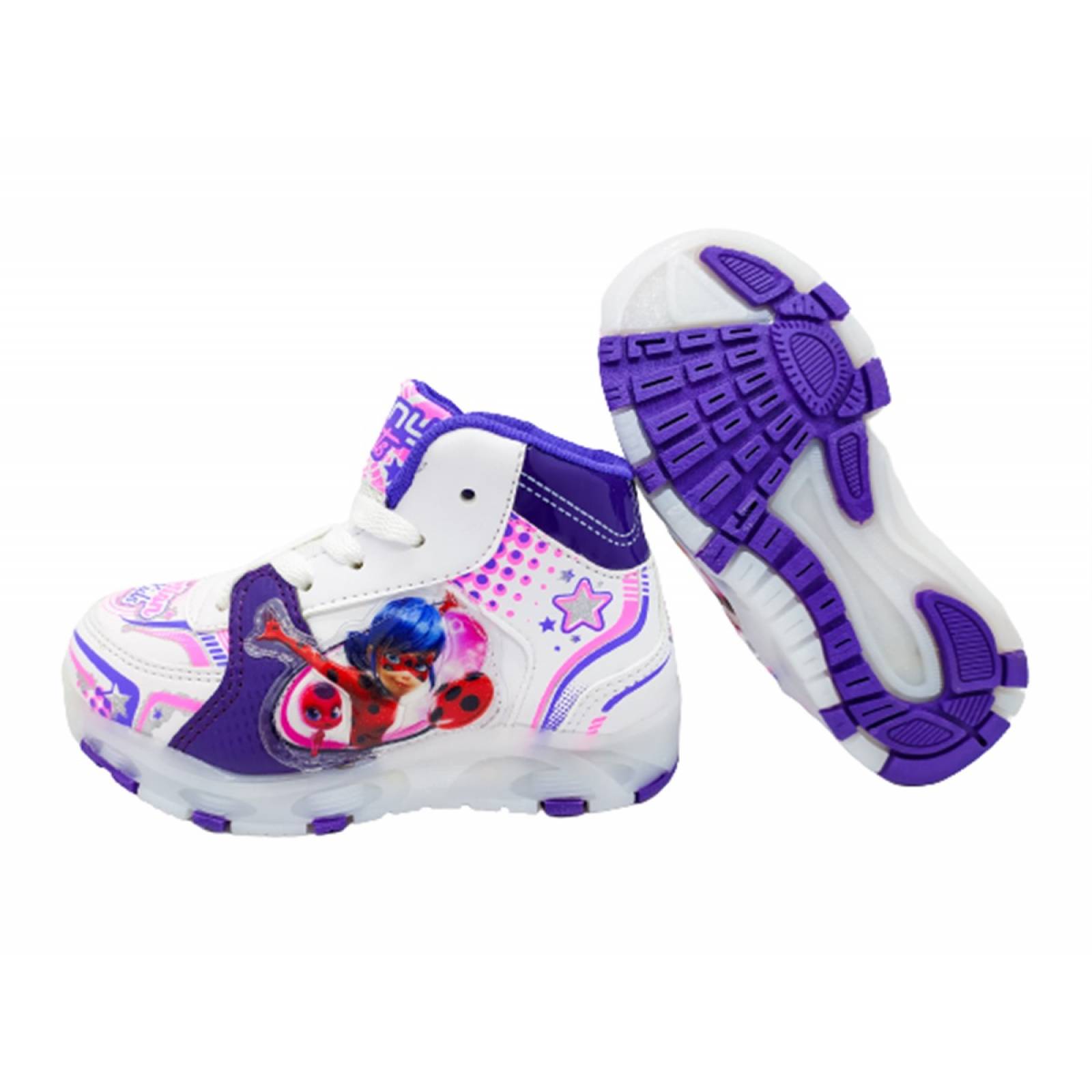 Tenis Niña Señorita Catarina Bota Luces Leds Cómodos 360-BL (12.0 - 21.5)