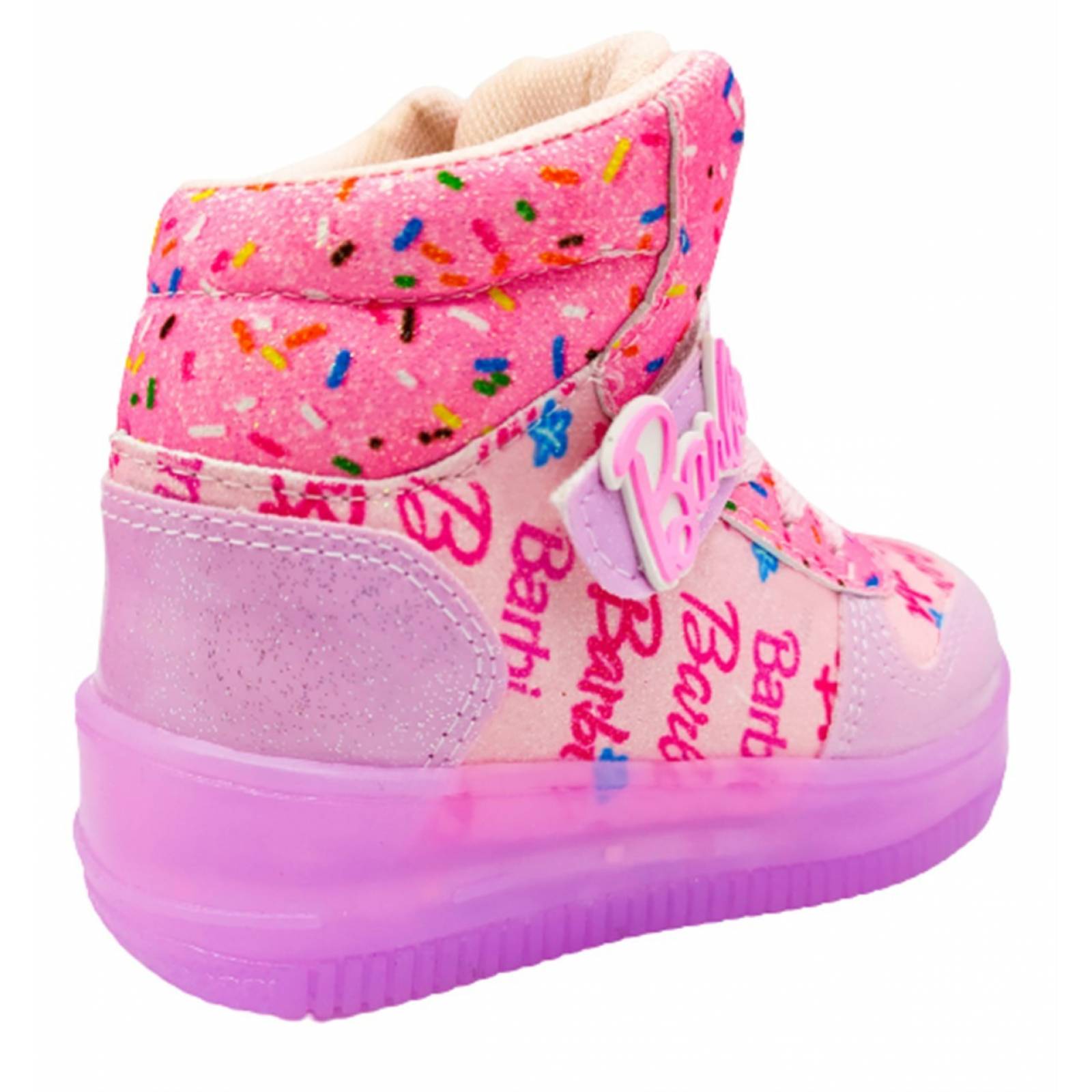 Tenis Niña Barbi Bota Luces Leds Sneaker Moda 181-r Rosa (12.0 - 21.5)