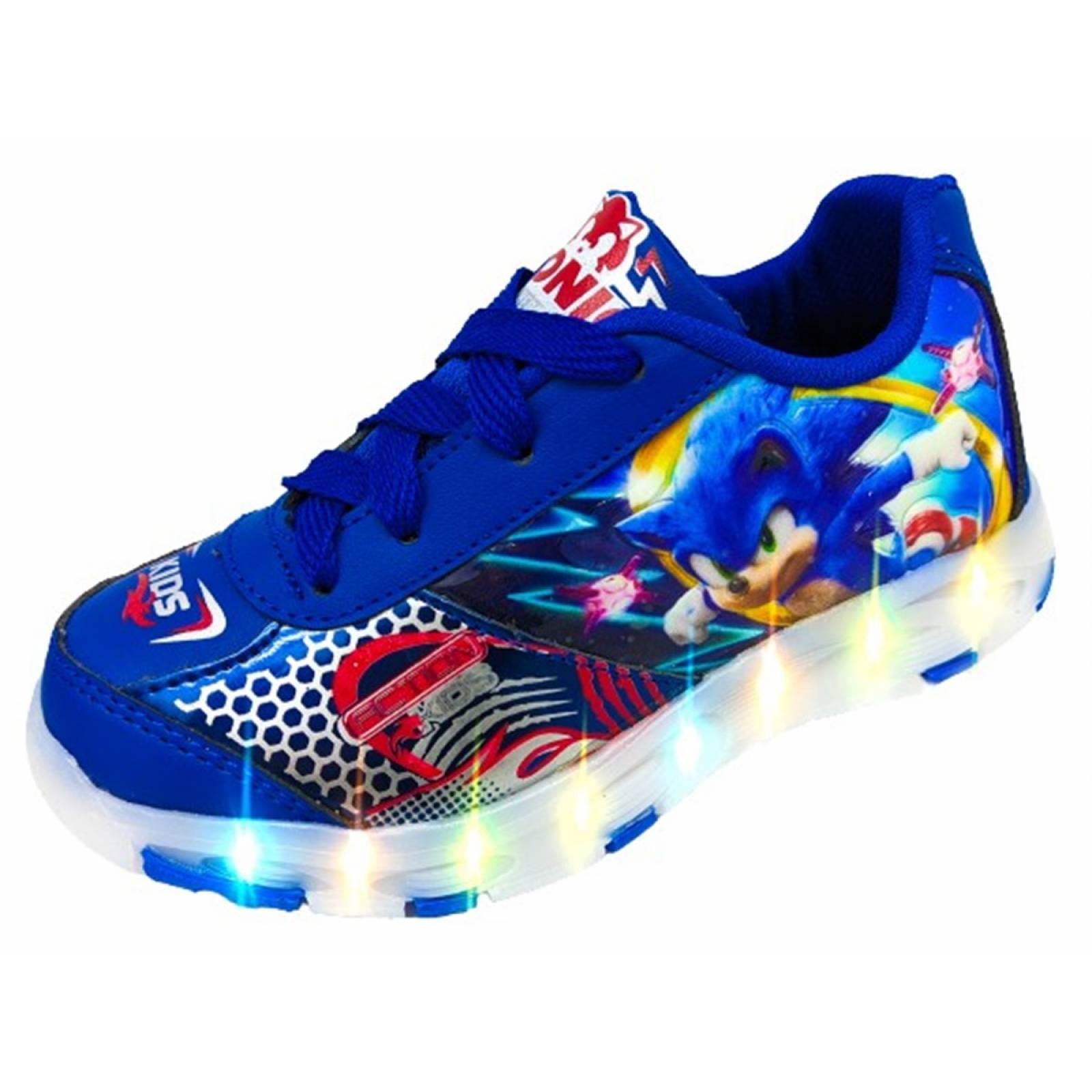 Tenis Niño Sonic Luces Led The Hedgehog 750-AR Azul Rey (12.0 - 21.5)