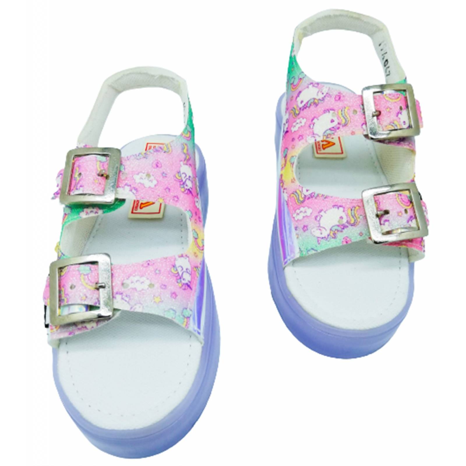Sandalia Huarache Unicornio Niña Luces Led Ponys 067-029 (12.0 - 21.5)
