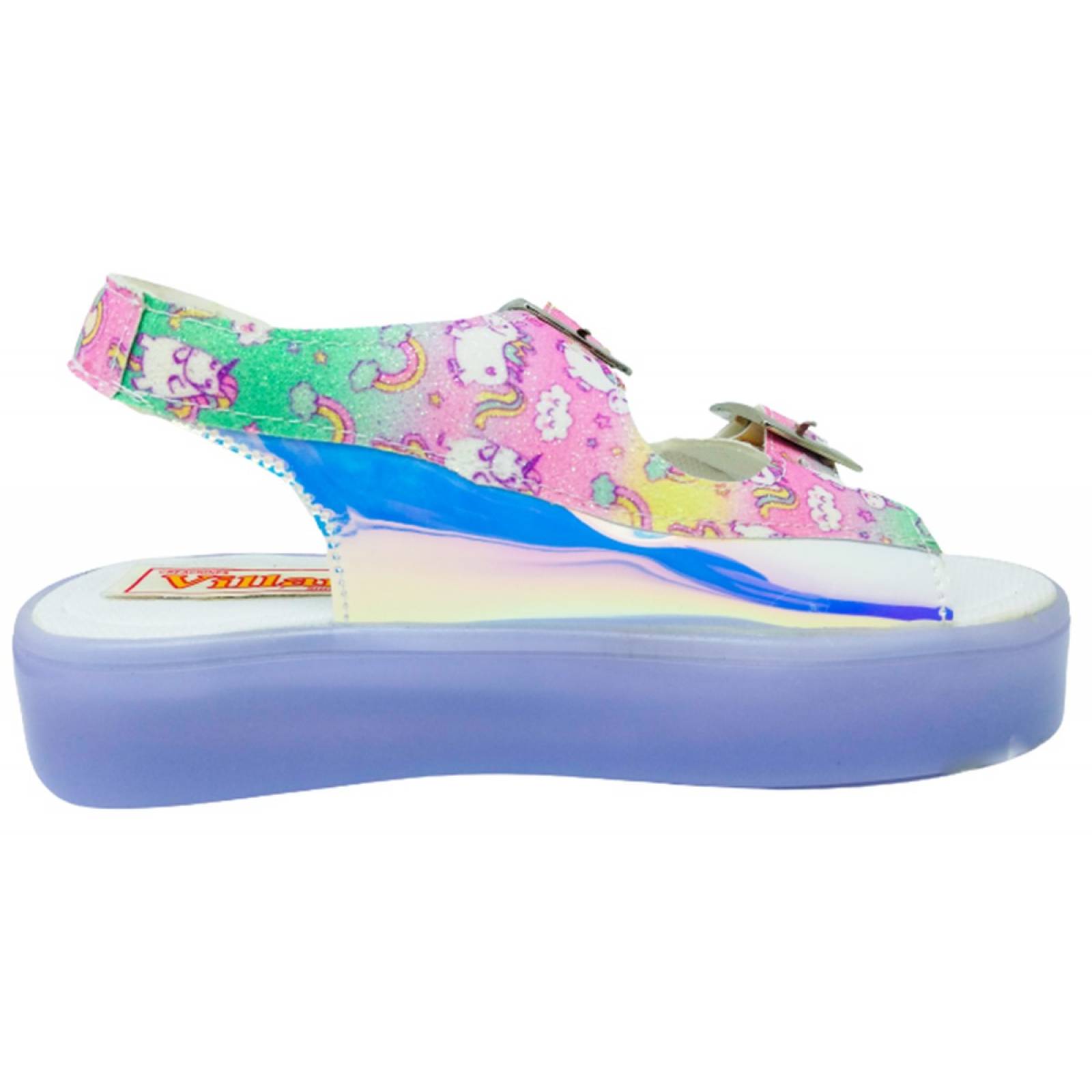 Sandalia Huarache Unicornio Niña Luces Led Ponys 067-029 (12.0 - 21.5)