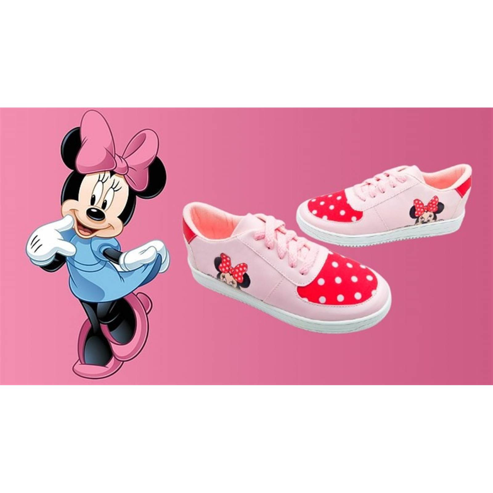 Tenis Mimi Ratoncita Micky Choclo Deportivo Niña 300-R Rosa