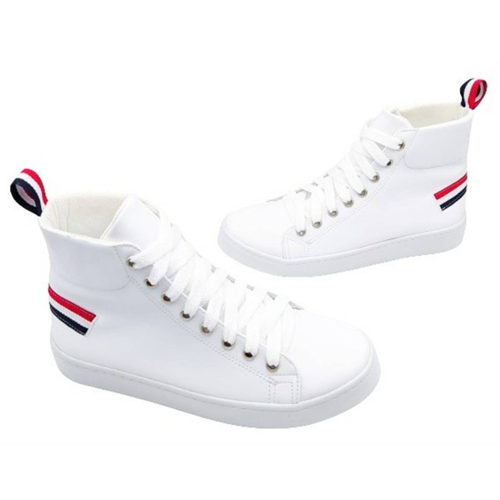 Tenis Bota Niño Juvenil Tomy Casual Clásico 700-BT Blancos