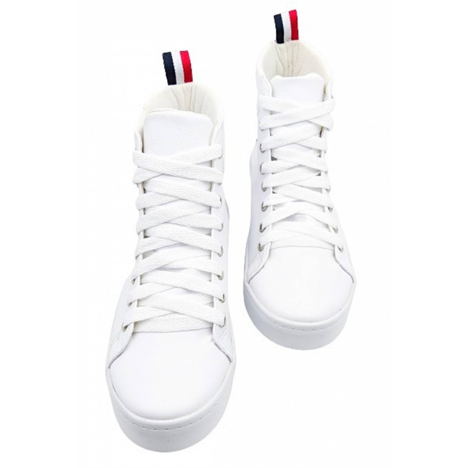 Tenis Bota Niño Juvenil Tomy Casual Clásico 700-BT Blancos