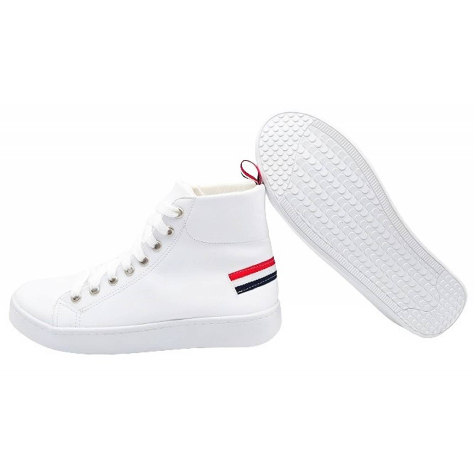 Tenis Bota Niño Juvenil Tomy Casual Clásico 700-BT Blancos