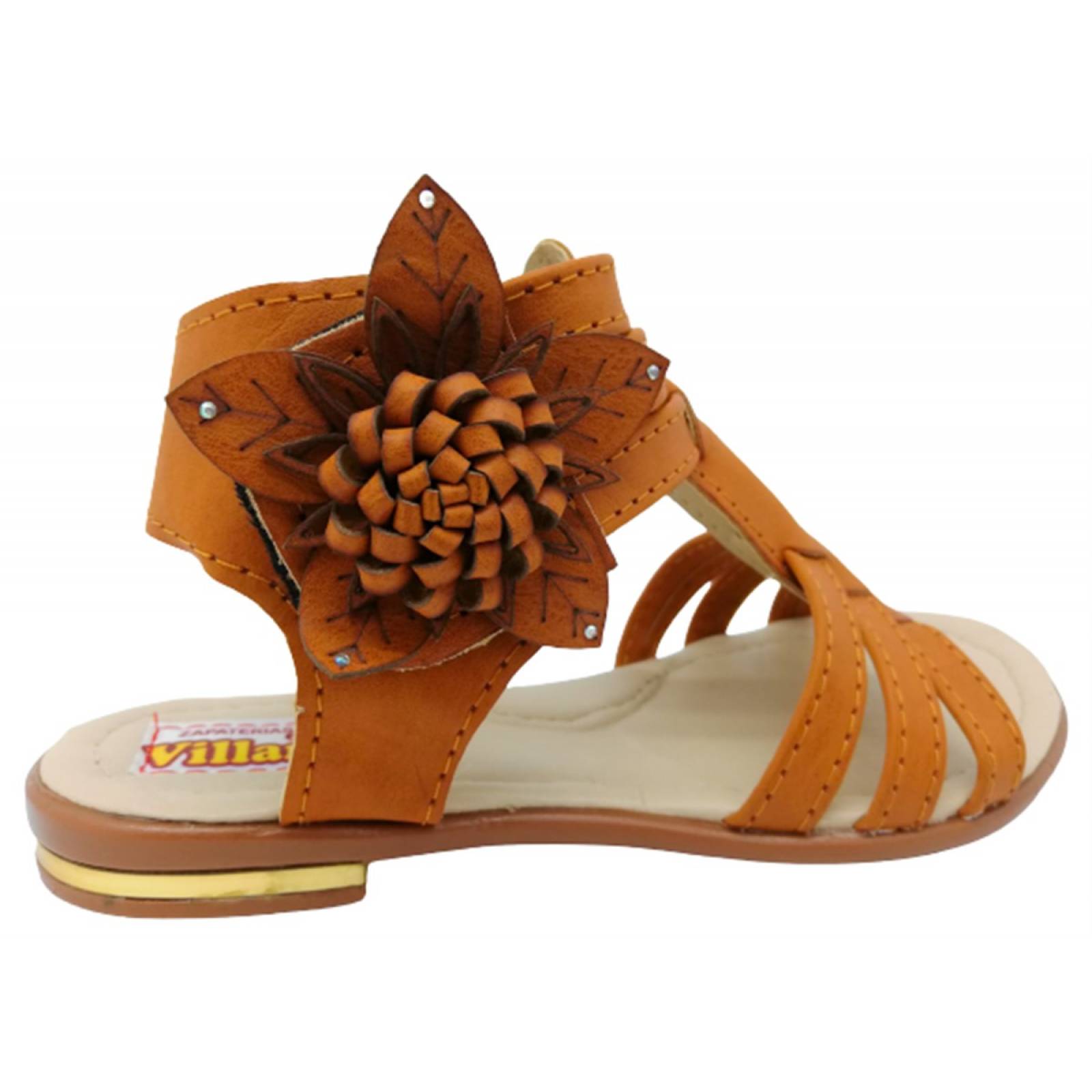 Sandalia Huarache Niña Mujer Playa Gladiador Romano Miel