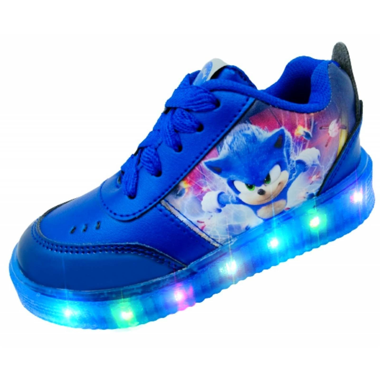 Tenis Niño Sonic Luces Led The Hedgehog Juego 770-RS Azul (12.0 - 21.0)