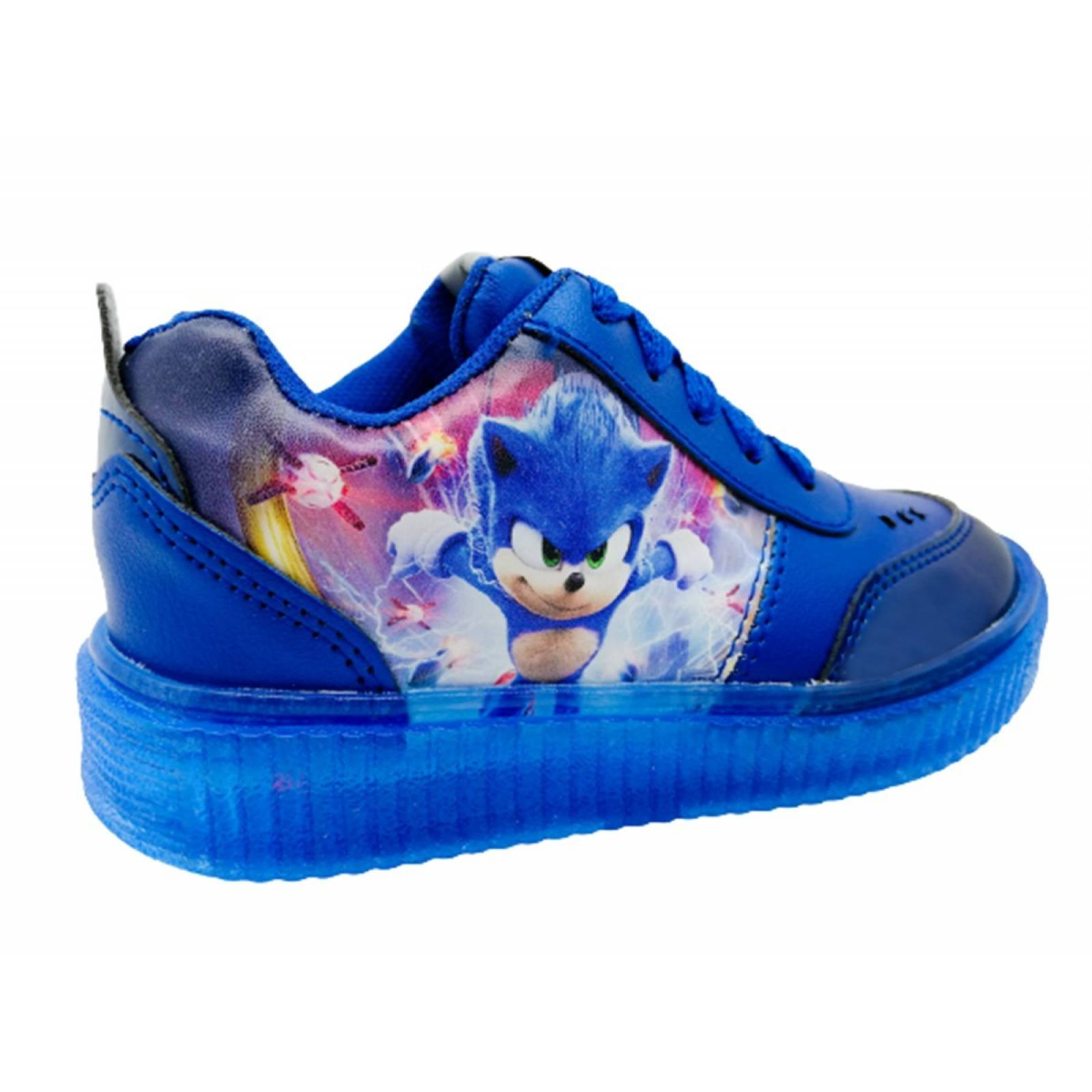 Tenis Niño Sonic Luces Led The Hedgehog Juego 770-RS Azul (12.0 - 21.0)