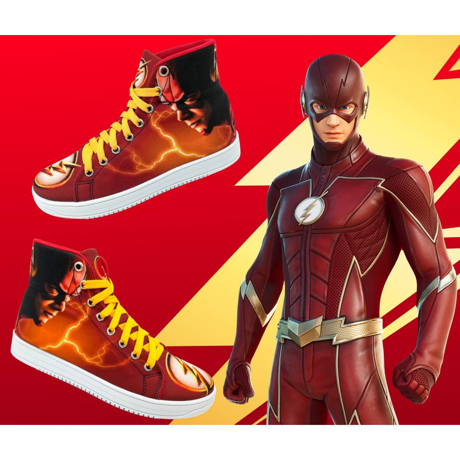 Tenis Cómics Niño Bota Clasicos Flash Héroe 710-Rf 22 a 30