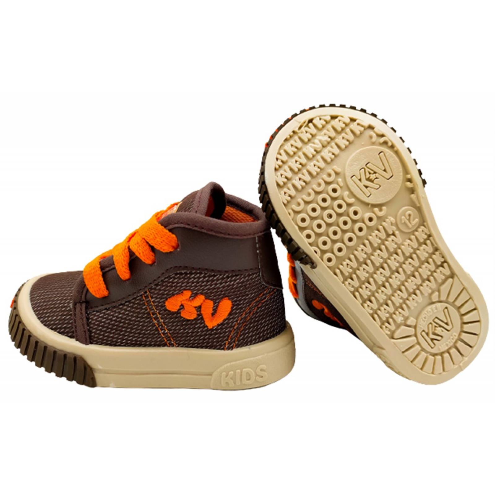 Tenis Bota Niños Kids Vane Urbano Cómodos Botita Lona 631-C (12.0 - 21.0).