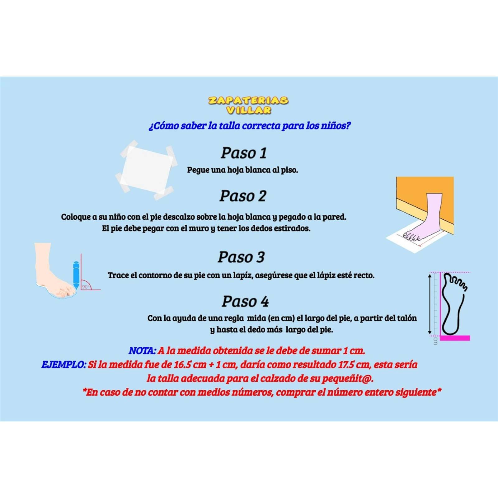 Tenis Niño Kids Vane Cómodo Lona Casuales 653-MR Marino Rojo (12.0 - 21.0)