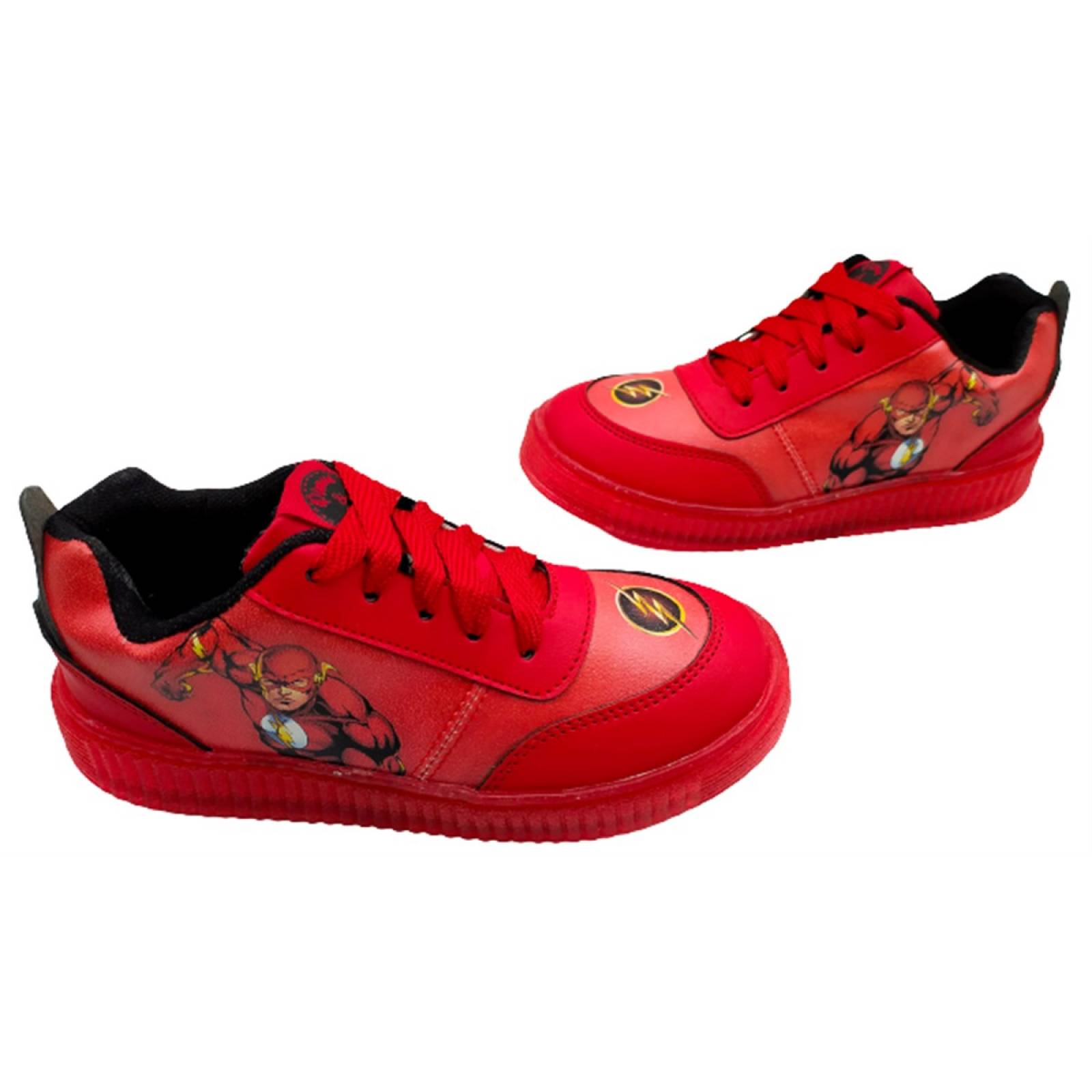 Tenis Cómics Niño Flash Superhéroe Clásicos 770-rf (12.0 - 21.0)