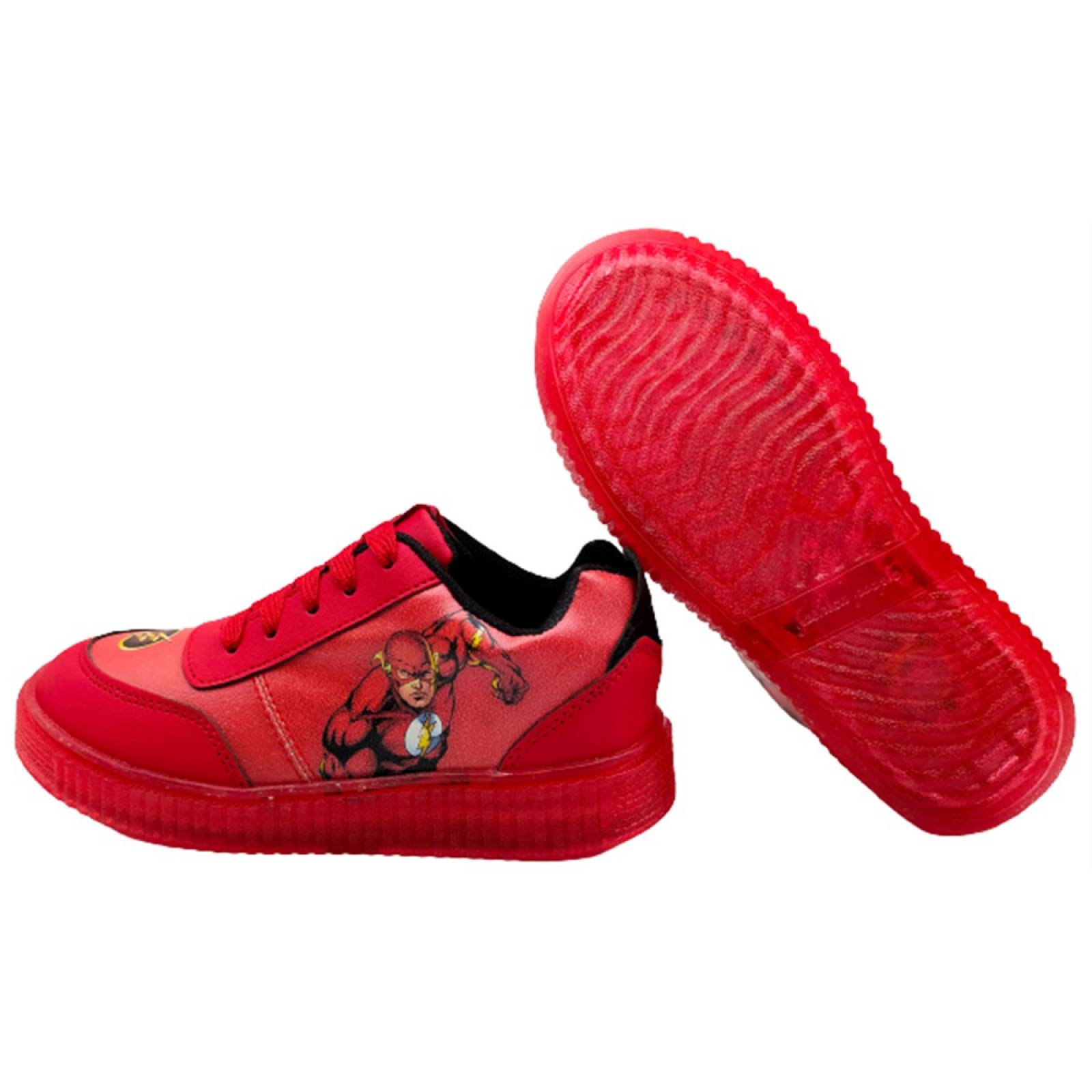 Tenis Cómics Niño Flash Superhéroe Clásicos 770-rf 22 al 26.