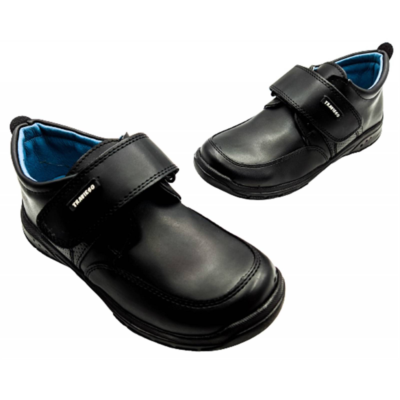 Zapato Escolar Niño Infantil Casual Velcro 006 Negro 18-21.5 (15.0 - 21.5)