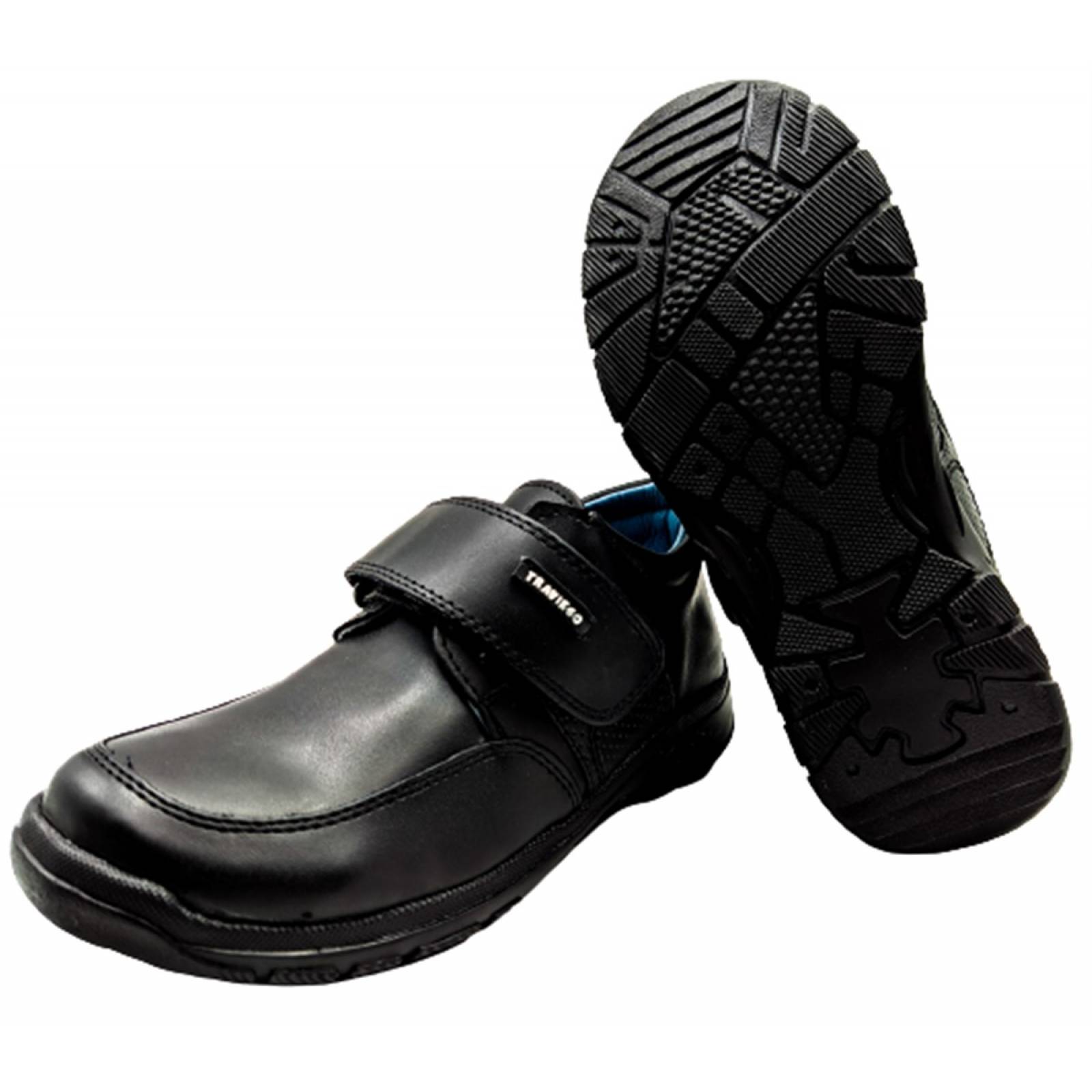 Zapato Escolar Niño Infantil Casual Velcro 006 Negro 18-21.5 (15.0 - 21.5)