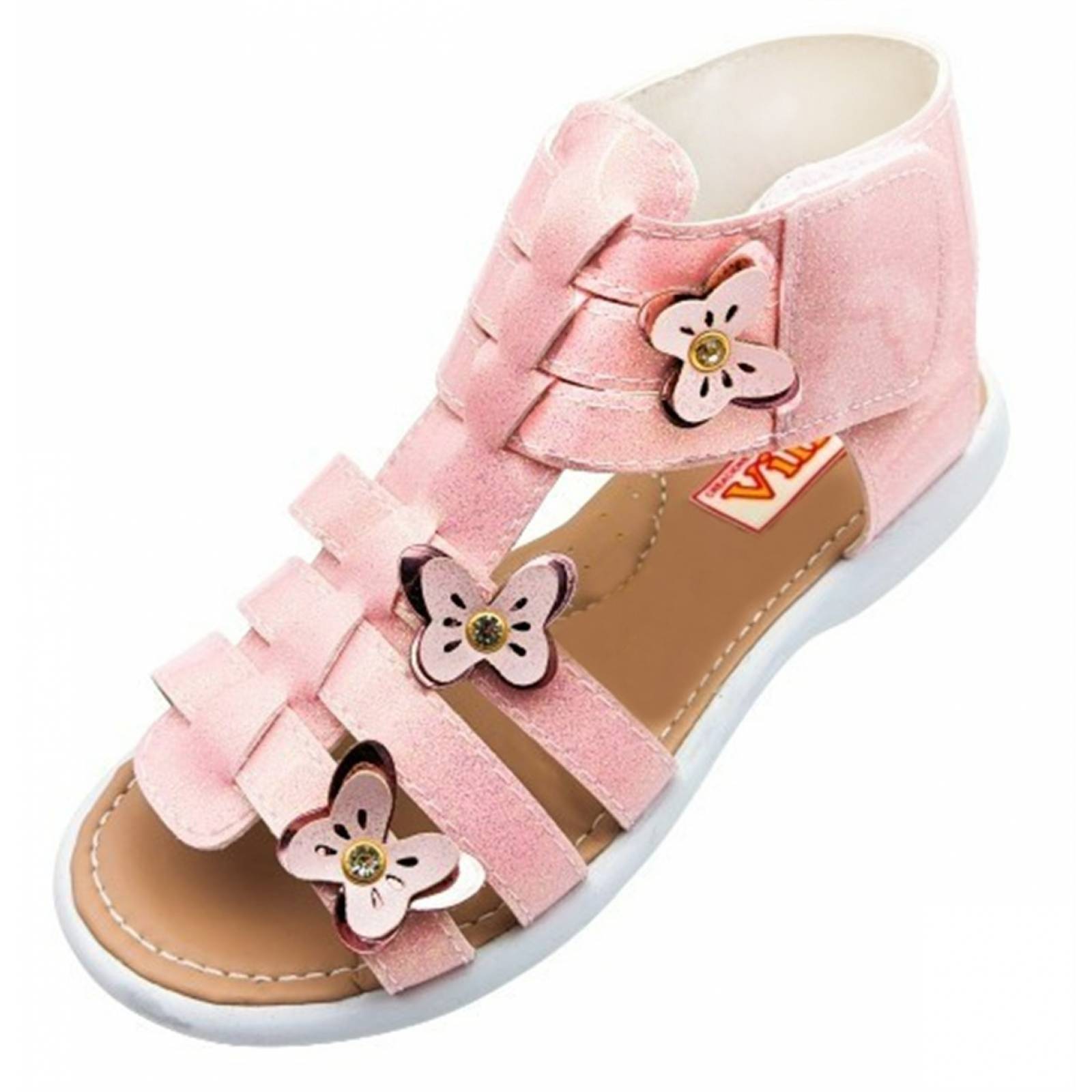 Sandalia Huarache Arco Soporte Niñas Mariposas 59-2-R Rosas (12.0 - 21.5)