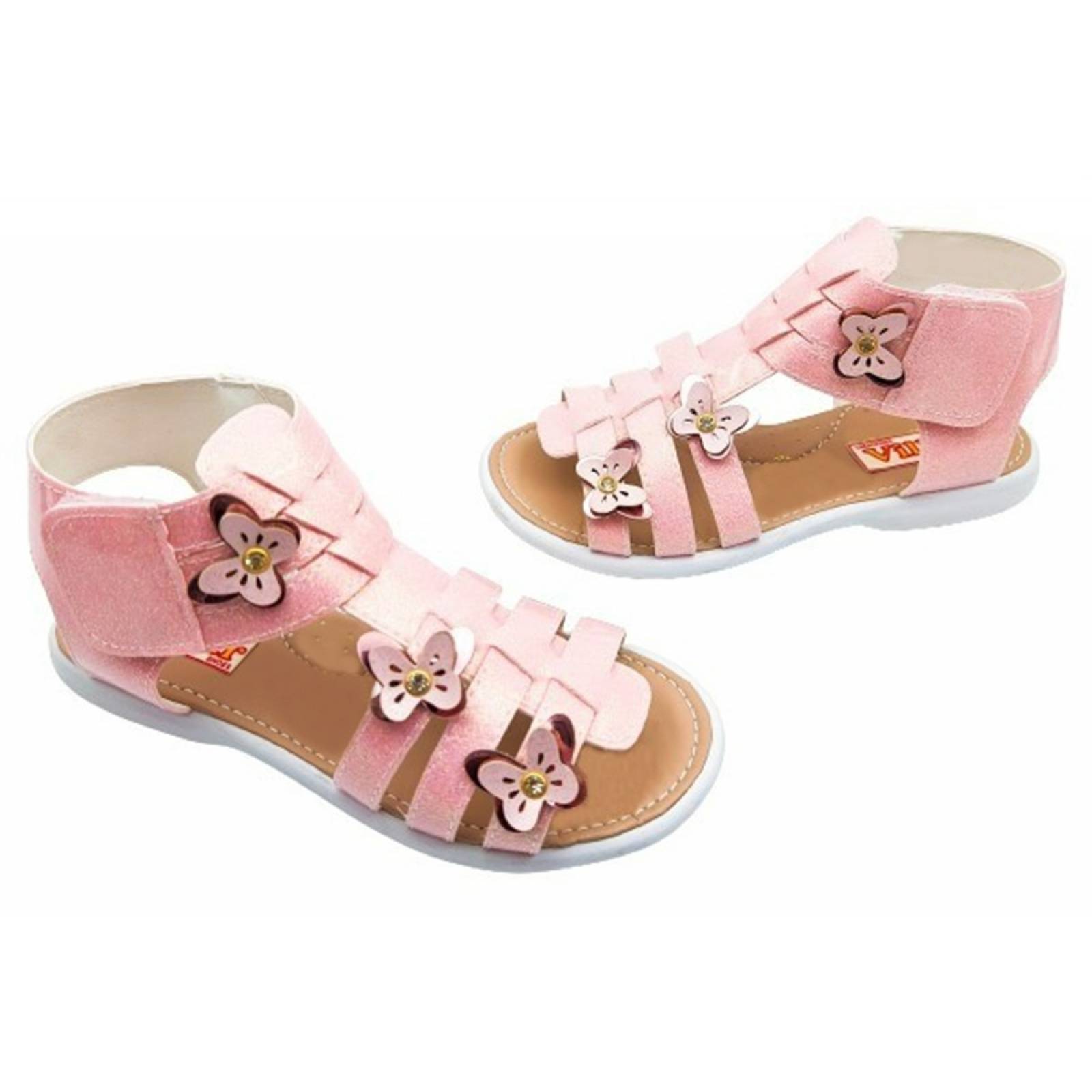 Sandalia Huarache Arco Soporte Niñas Mariposas 59-2-R Rosas (12.0 - 21.5)