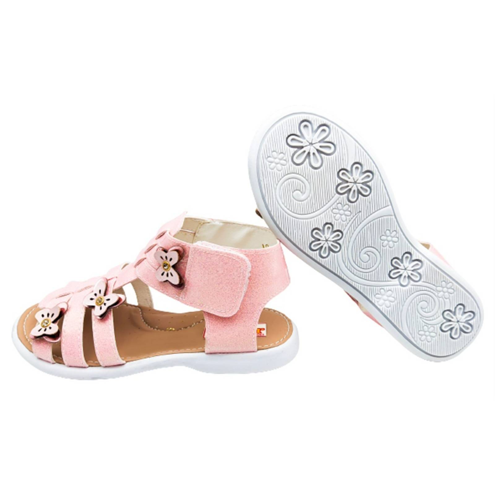 Sandalia Huarache Arco Soporte Niñas Mariposas 59-2-R Rosas (12.0 - 21.5)