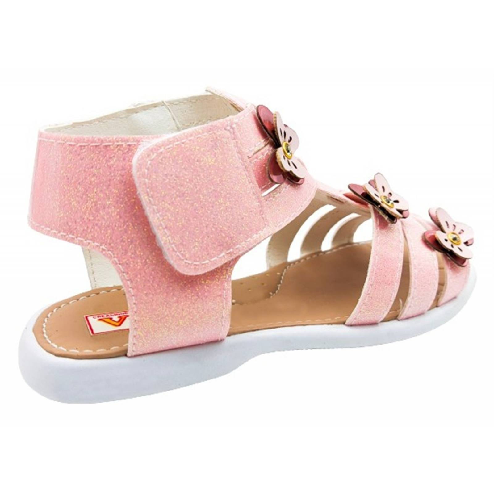 Sandalia Huarache Arco Soporte Niñas Mariposas 59-2-R Rosas (12.0 - 21.5)