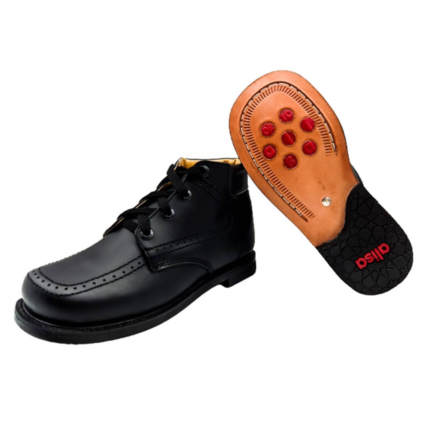 Zapato Ortopedico Escolar Bota Piel Suela Cuero 8017 14.5/17 (14.5 - 17.0)