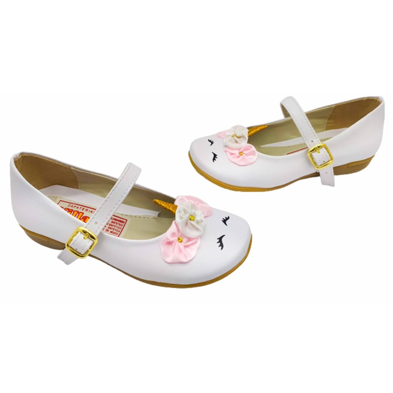 Zapato Niña Zapatillas Unicornio Princesa 01 Blanco 22 al 26