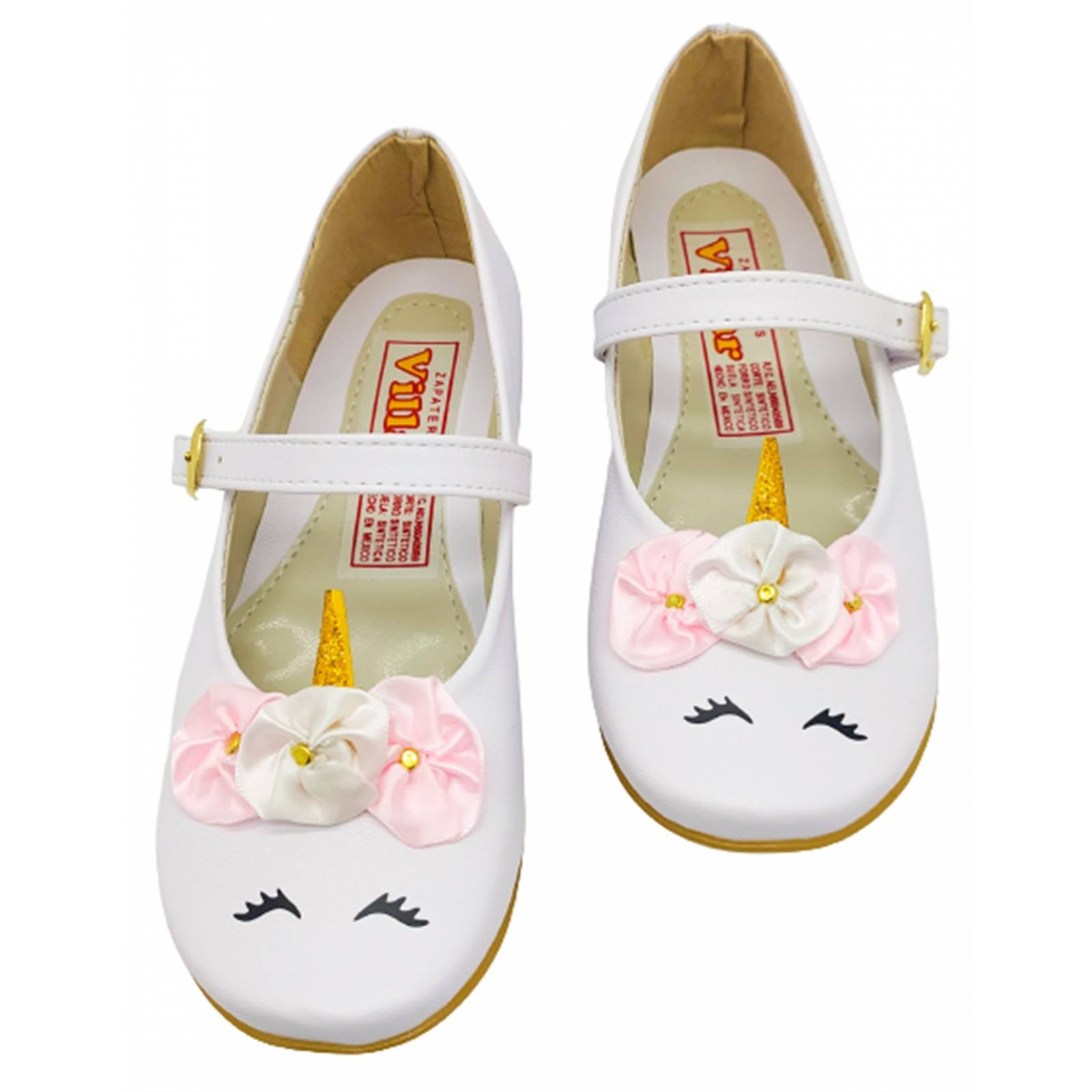 Zapato Niña Zapatillas Unicornio Princesa 01 Blanco 22 al 26