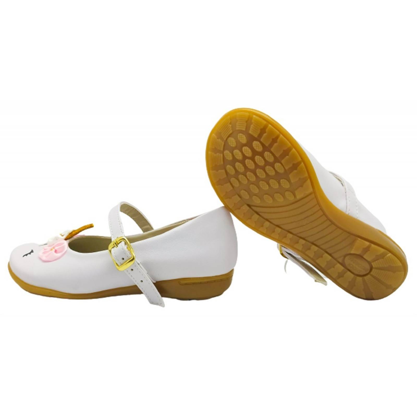 Zapato Niña Zapatillas Unicornio Princesa 01 Blanco 22 al 26