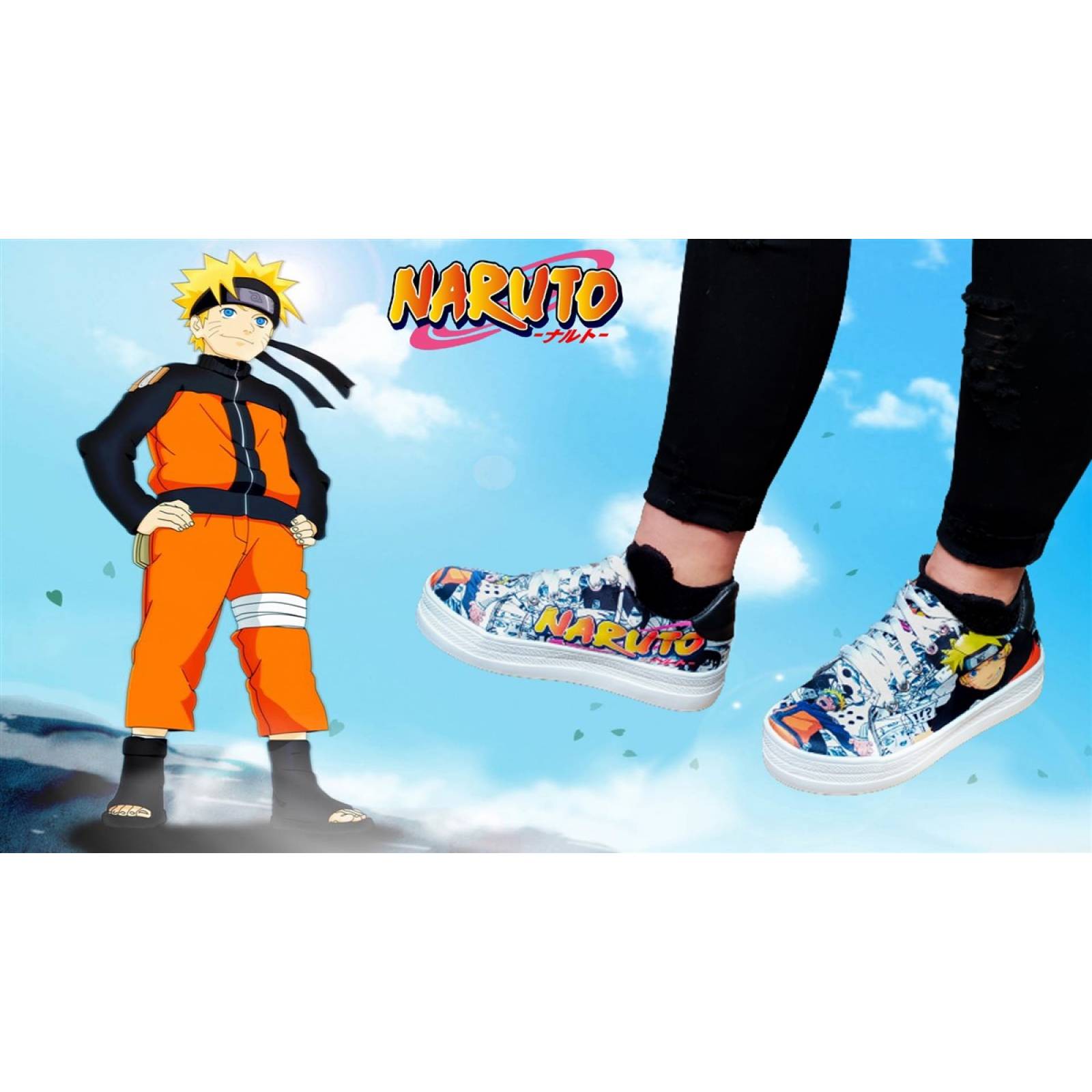 Tenis Naruto Shippuden Edición Limitada Manga Animes NTO-B
