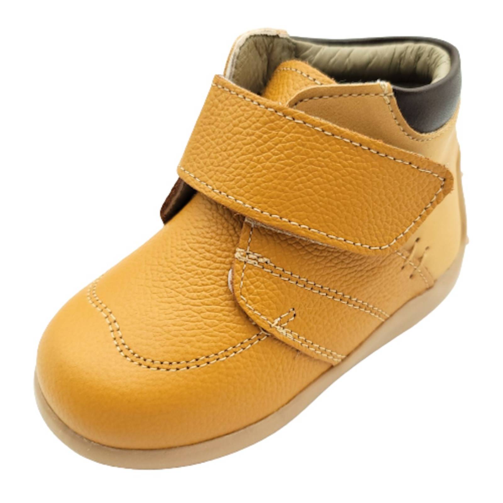 Zapato Niño Bebe Primeros Pasos Andanenes Piel 6261 Miel (12.0 - 15.5)