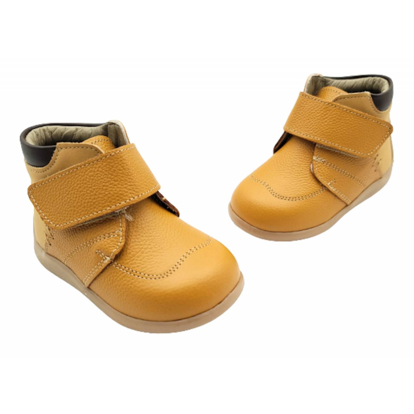 Zapato Niño Bebe Primeros Pasos Andanenes Piel 6261 Miel (12.0 - 15.5)