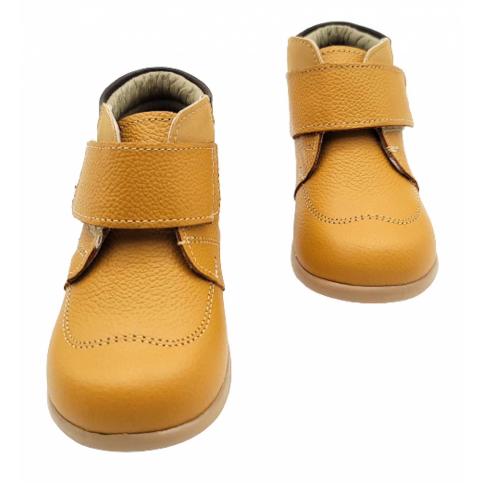 Zapato Niño Bebe Primeros Pasos Andanenes Piel 6261 Miel (12.0 - 15.5)
